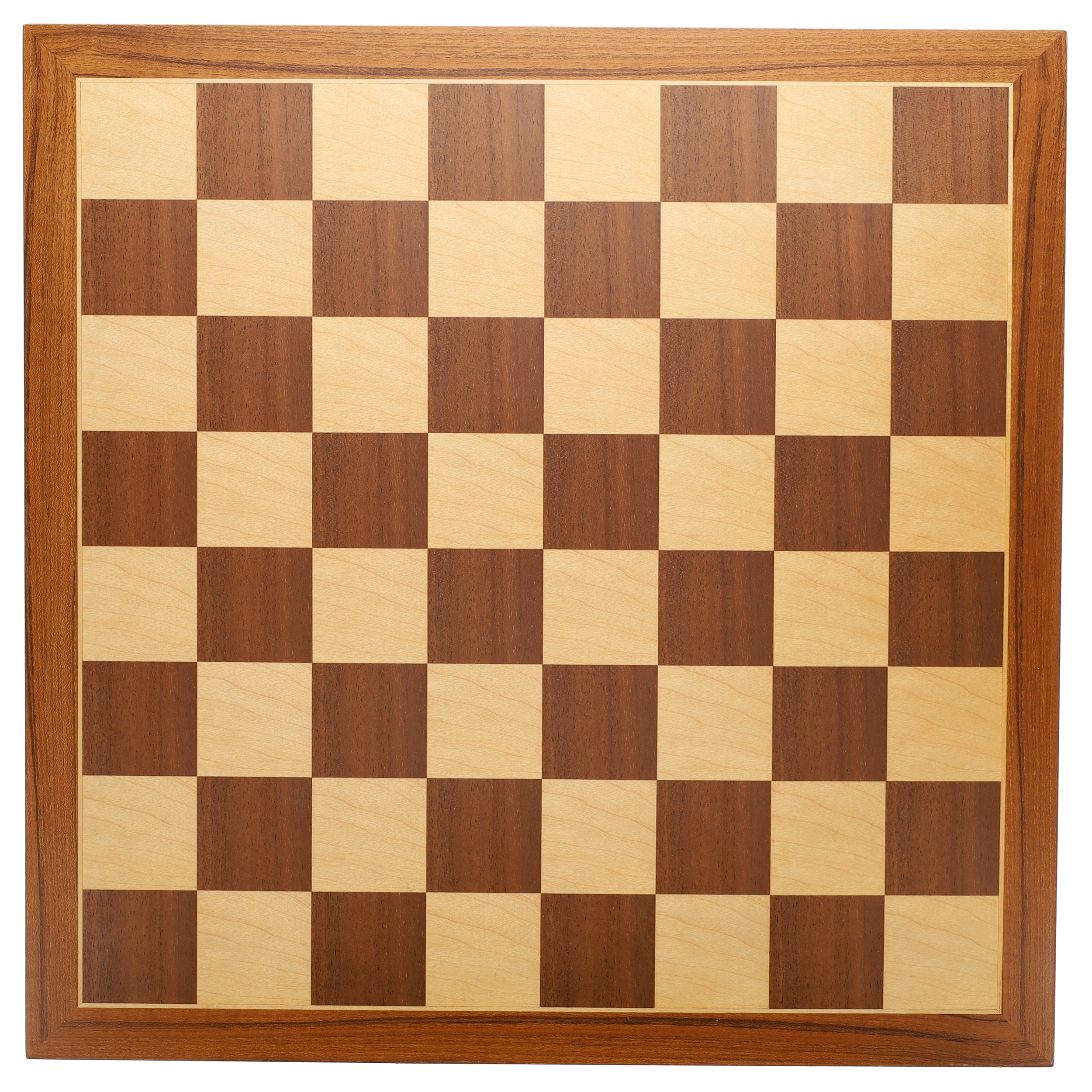 WE Games Deluxe Walnut Wood Veneer Chess Board - 18 in. - Wood Expressions, Inc. WE Games