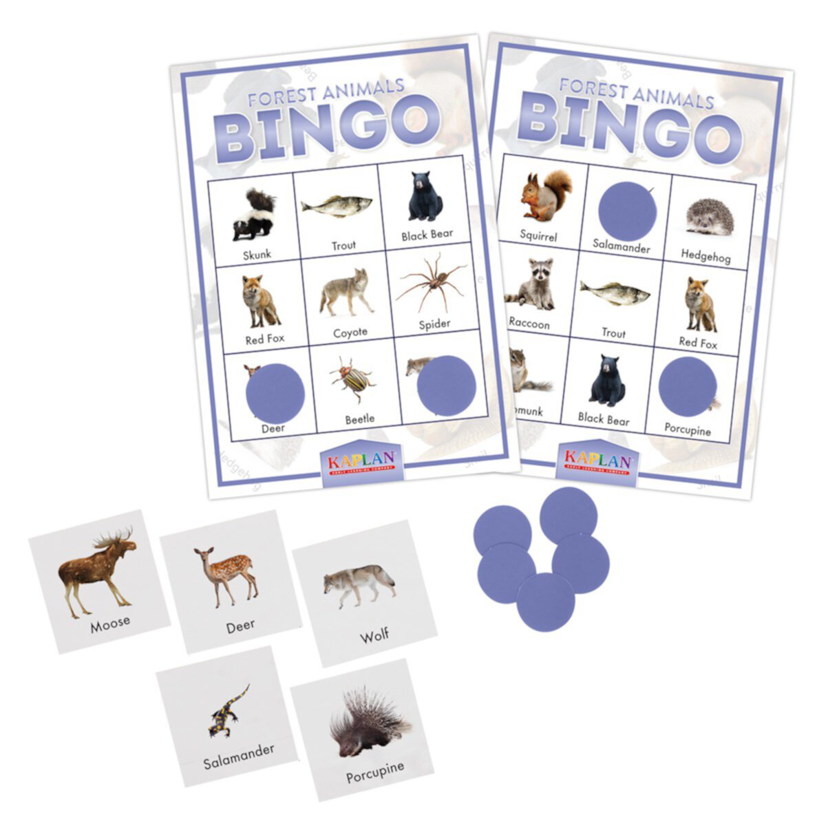 Kaplan Early Learning Forest Animals Bingo Learning Game Kaplan Early Learning Company