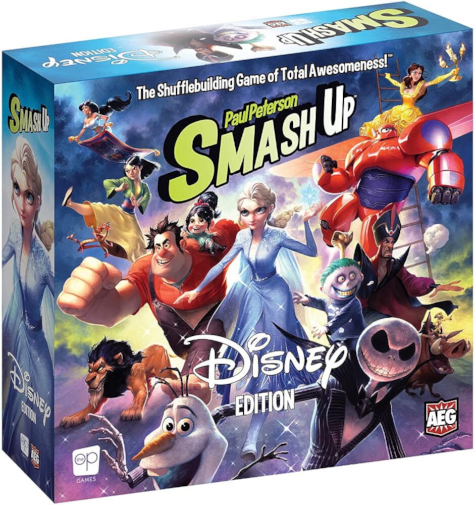 Настольная игра Smash Up: Дисней, 160 карточек, для 2-4 игроков, 14+, длительность игры 45+ минут. USAopoly