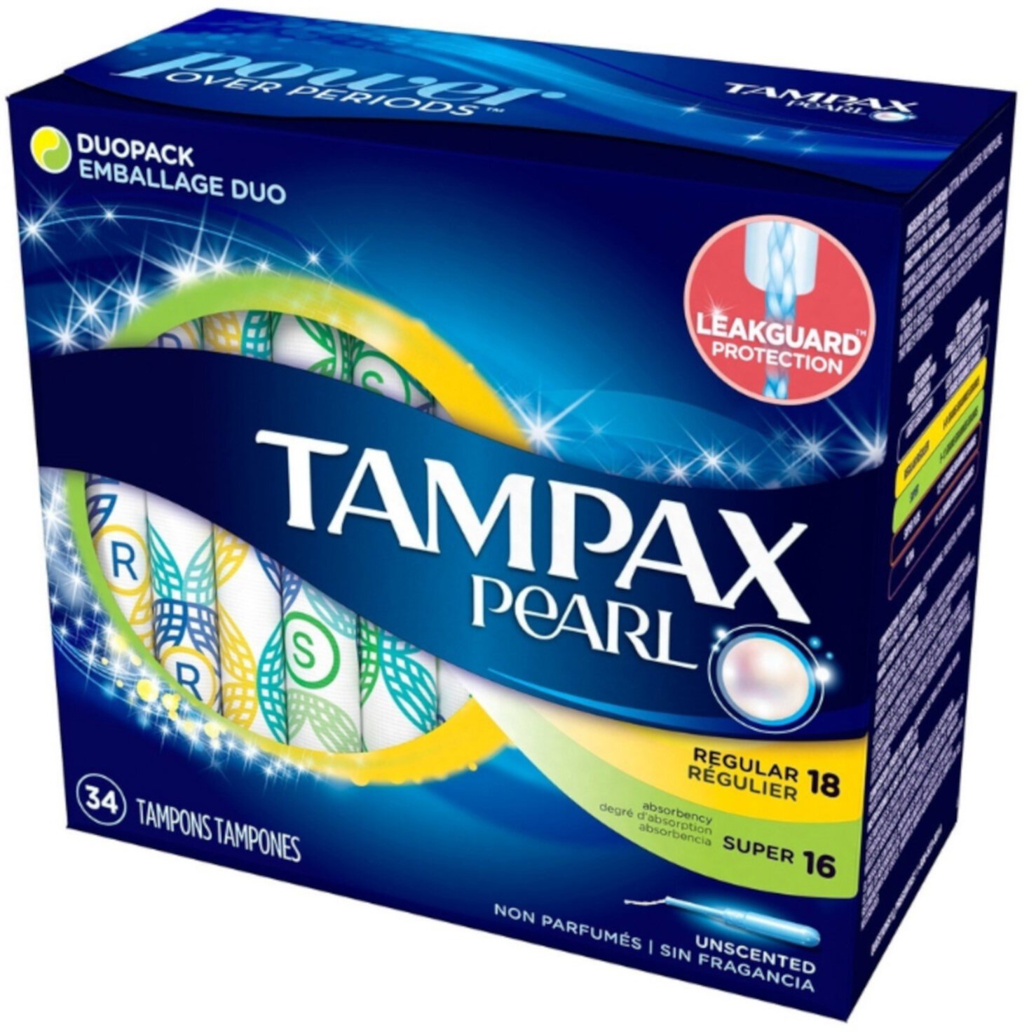 6 Pack - Tampax Pearl Duo Pack Tampons  34 ea Tampax