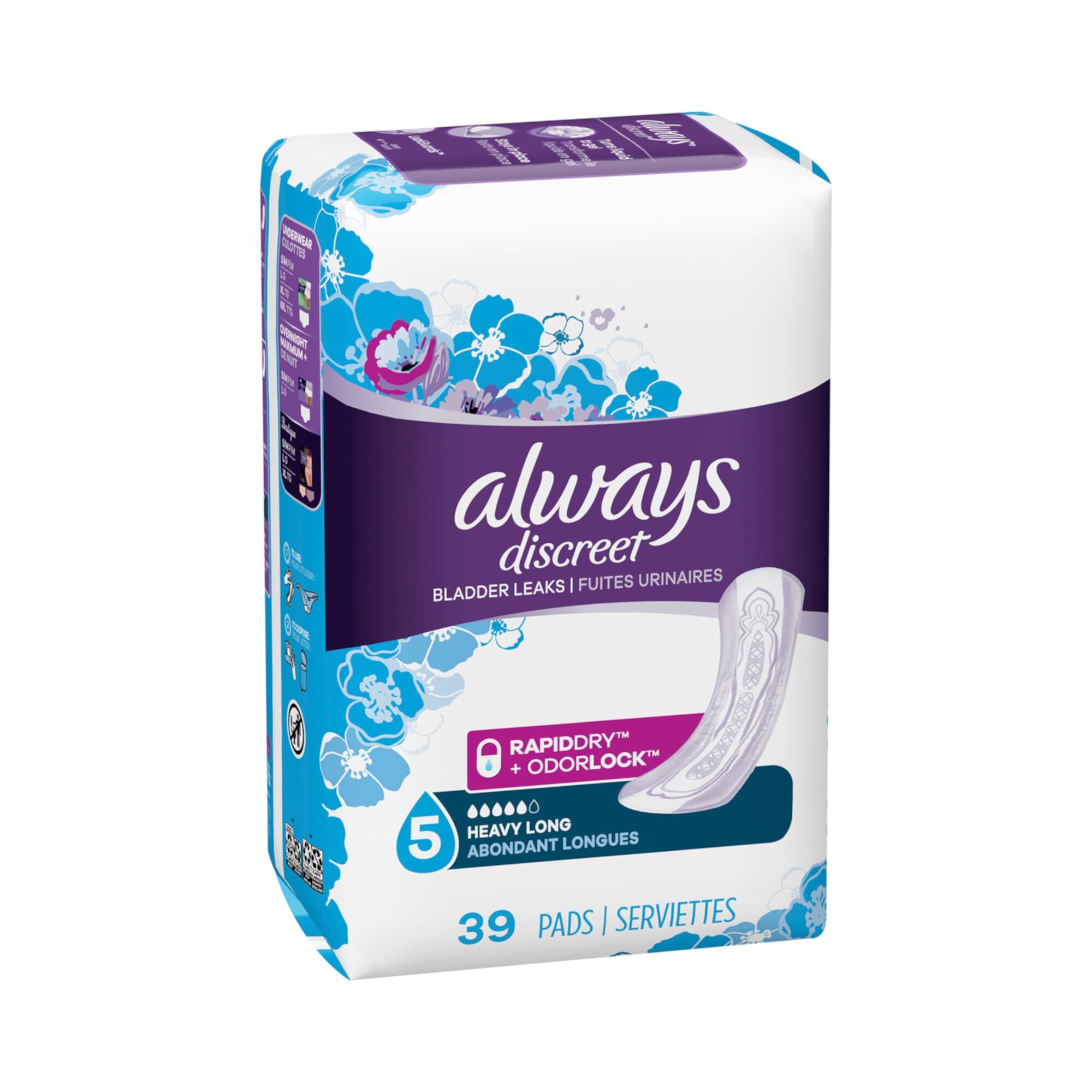 Always Discreet Bladder Protection Pads, Maximum Absorbency, 39 Count Always Discreet