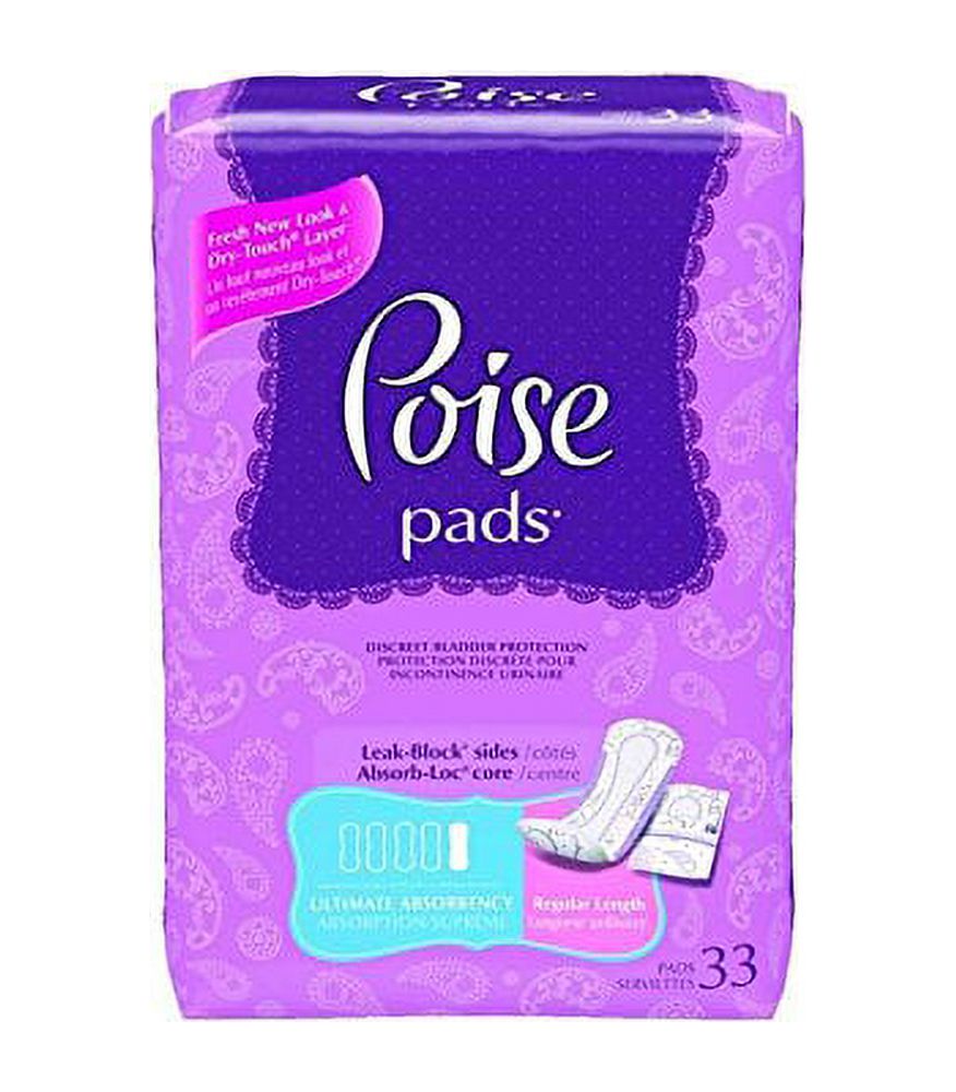 Poise Ultimate Coverage Pads, 33 ct (Pack of 3) Poise