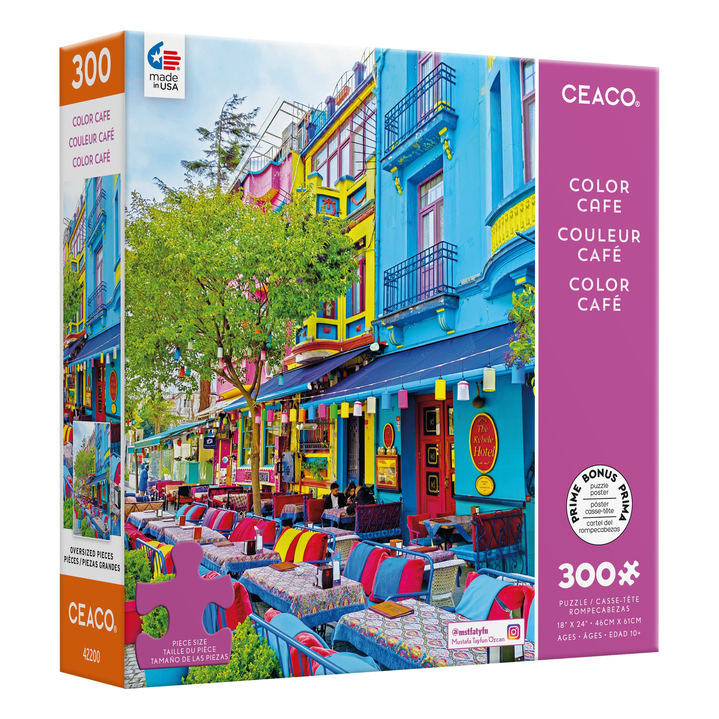 Ceaco - Scenic Photography - Color Cafe - 300 Piece Interlocking Jigsaw Puzzle Ceaco