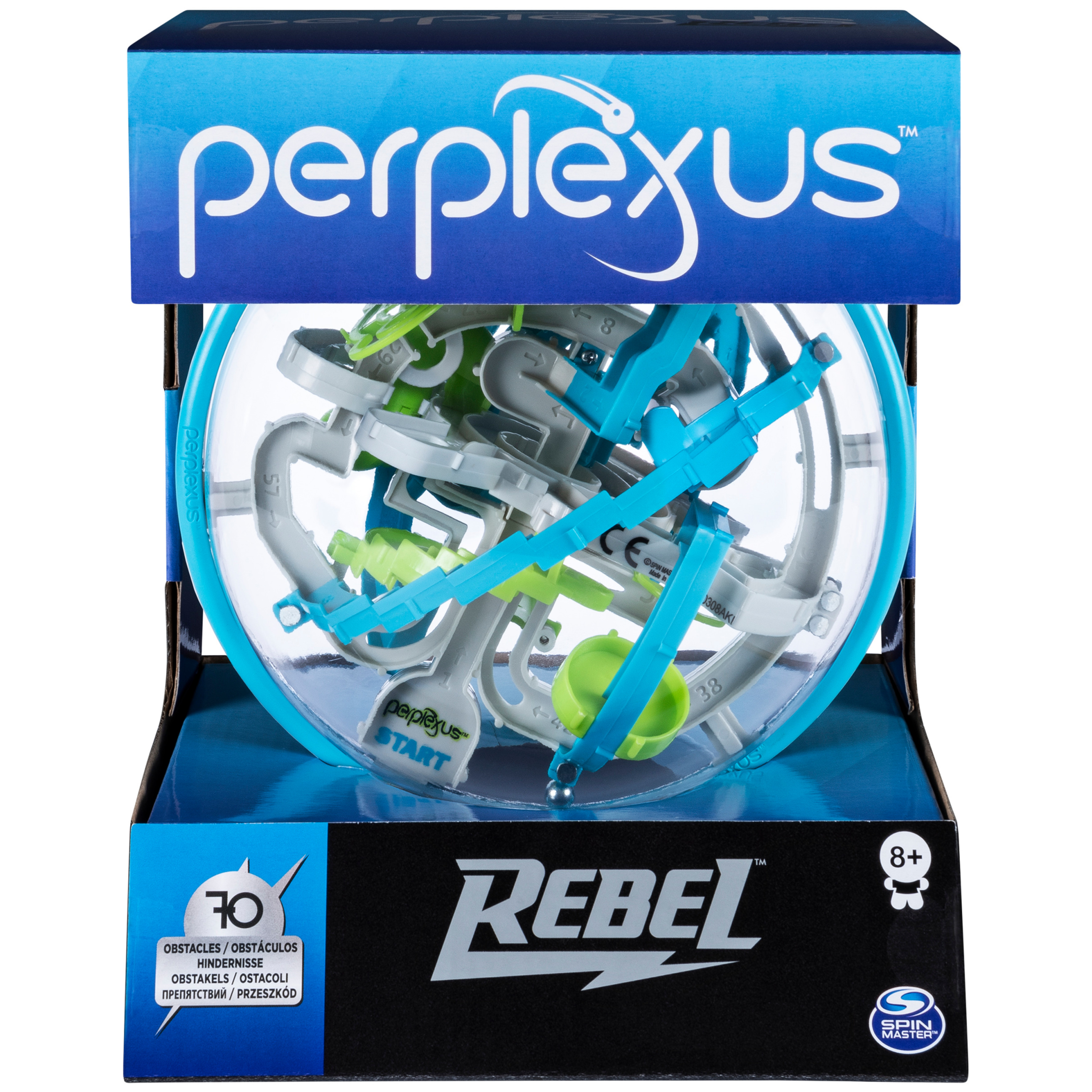 Perplexus, Rebel 3D Gravity Maze Game Brain Teaser Fidget Toy Puzzle Ball, for Kids & Adults Ages 8 and up Spin Master Games