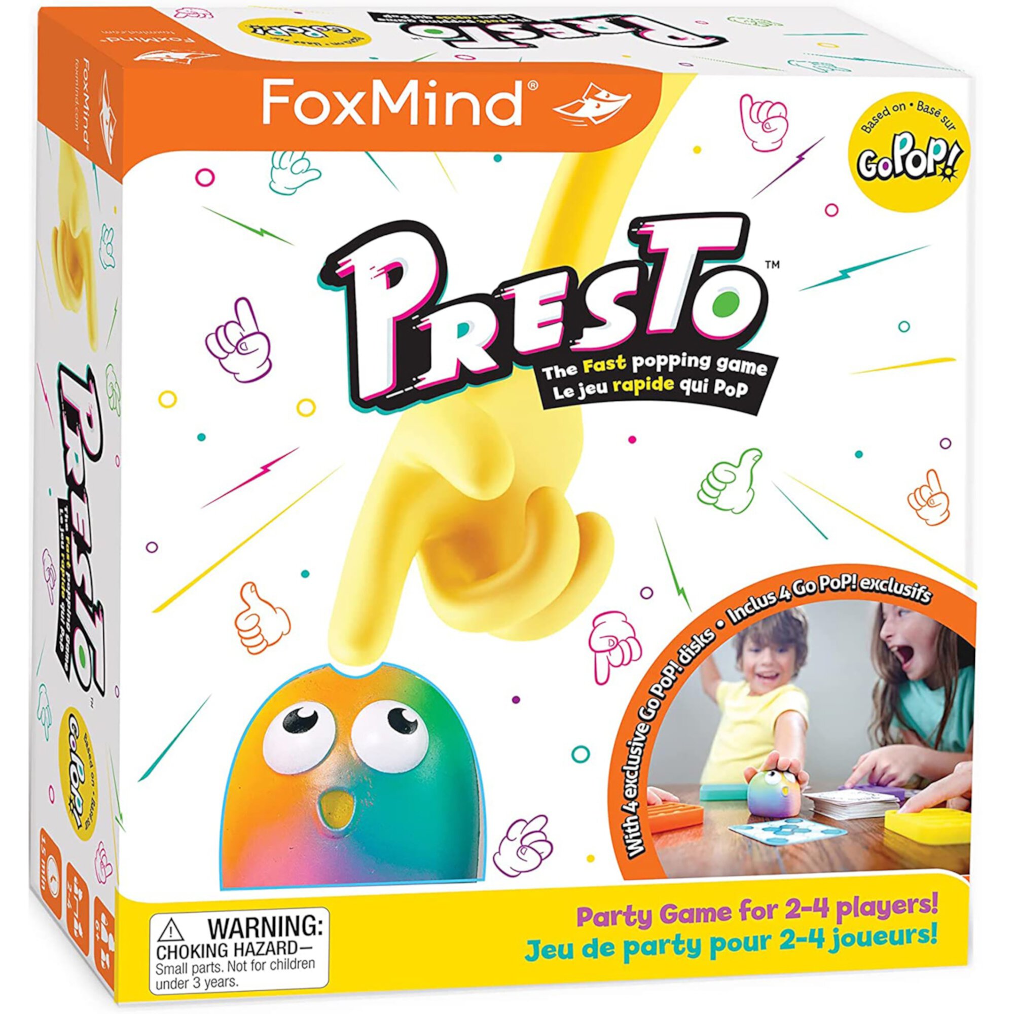 Go Pop! Presto - Popping Family Party Game, 2-4 Players, Ages 6+, 15 Min FoxMind