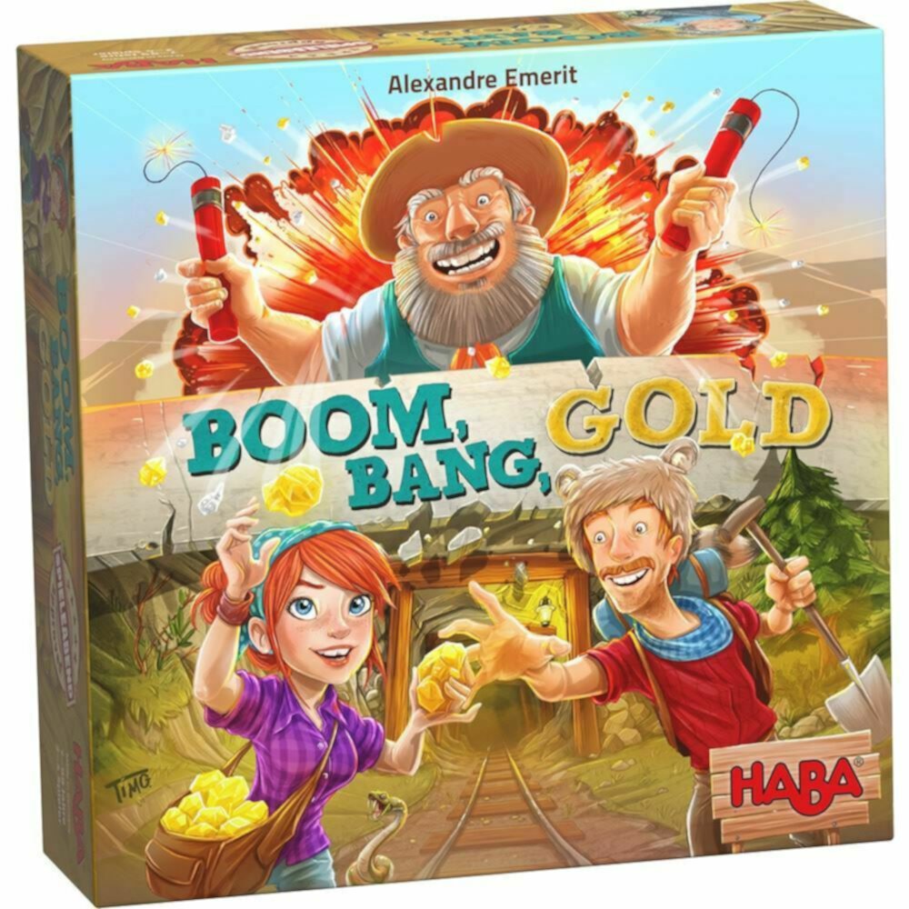 Haba Boom Bang Gold - a Fast Paced Gold Search That Encourages Repeated Playing for Ages 7+ (Made in Germany) Haba