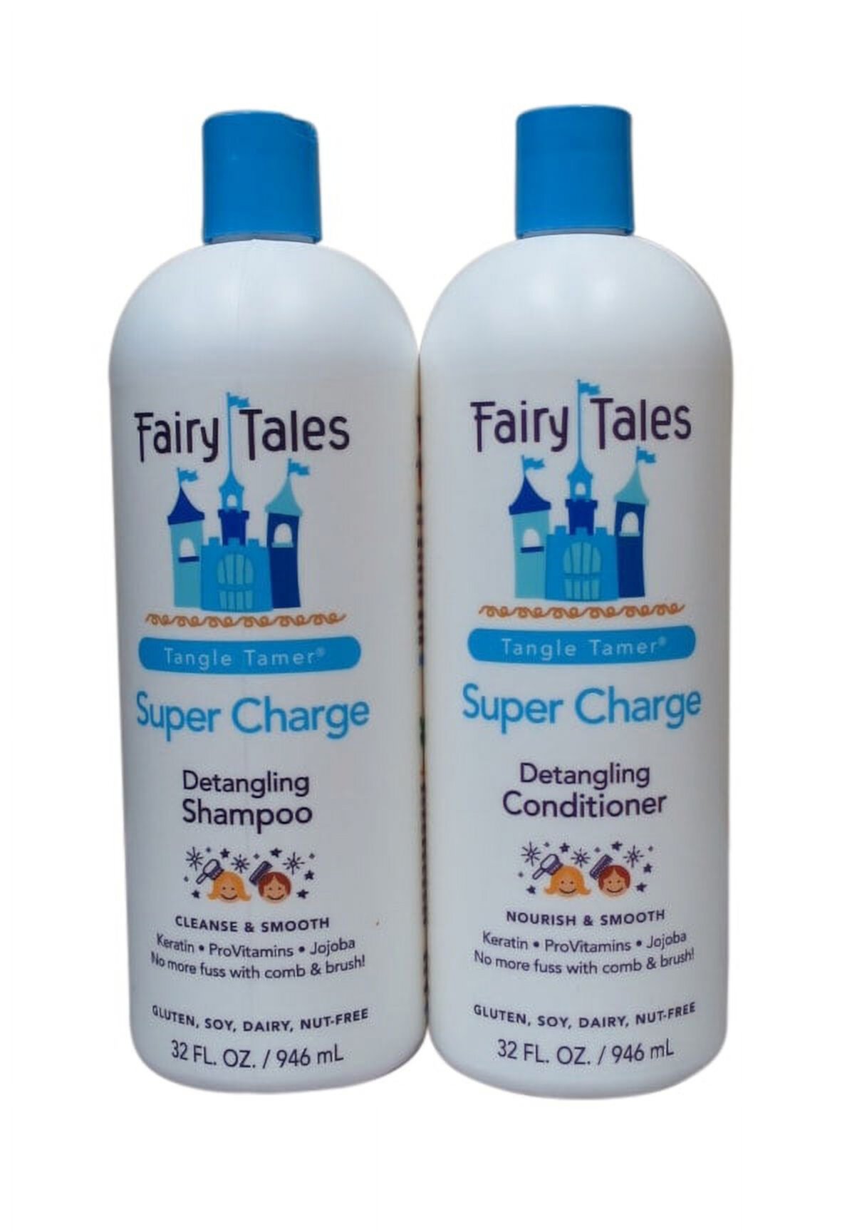 Fairy Tales Tangle Tamers Super Charge Detangling Shampoo & Conditioner 32oz Fairy Tales