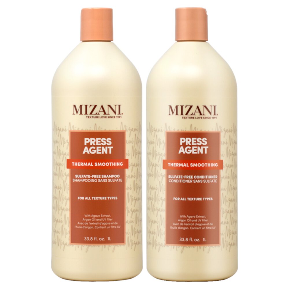 Mizani Press Agent Shampoo 33.8oz + Conditioner 33.8z Mizani