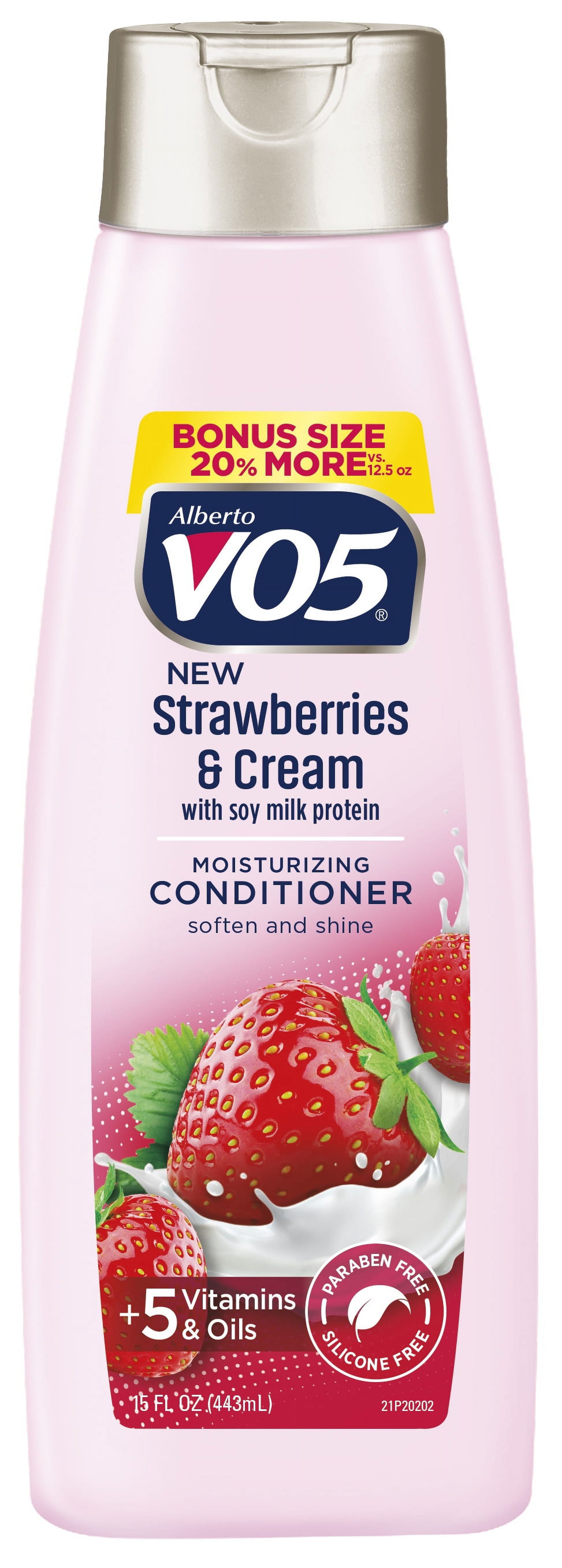 Alberto VO5 Moisture Milks Strawberry and Cream Hair Conditioner, 15 fl oz Alberto VO5