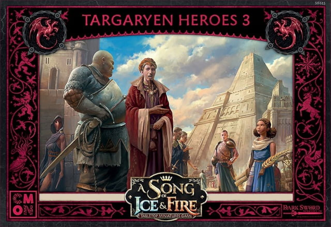 A Song of Ice & Fire Miniatures Game Targaryen Heroes 3 SIF615 Cool Mini or Not CMON