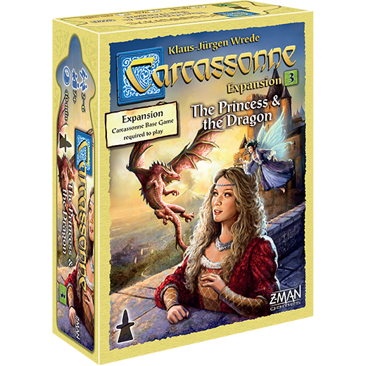 Carcassonne: The Princess & The Dragon Strategy Board Game for Ages 7 and up, from Asmodee Asmodee