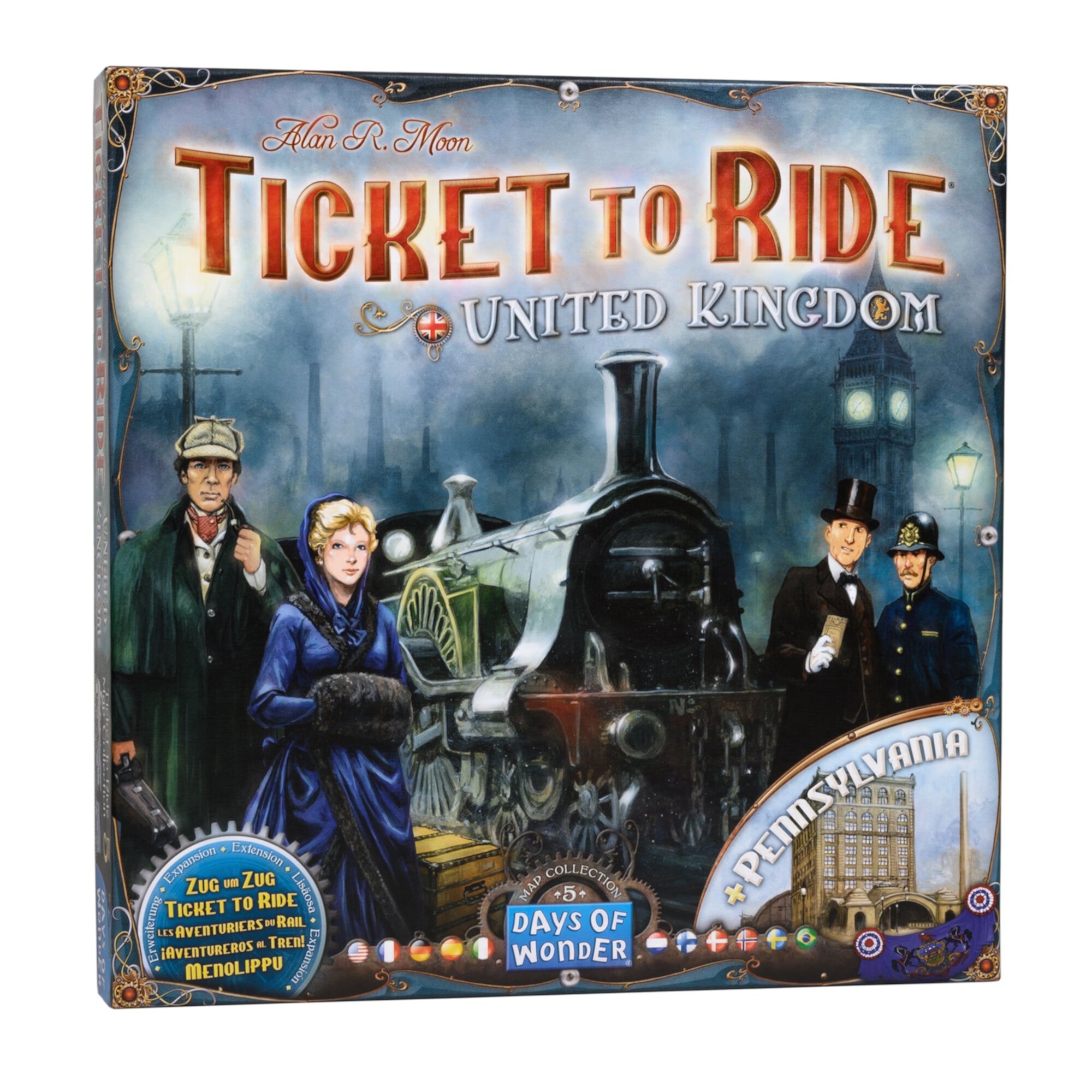 Ticket to Ride United Kingdom Expansion Game, for Ages 8 and up, from Asmodee Asmodee