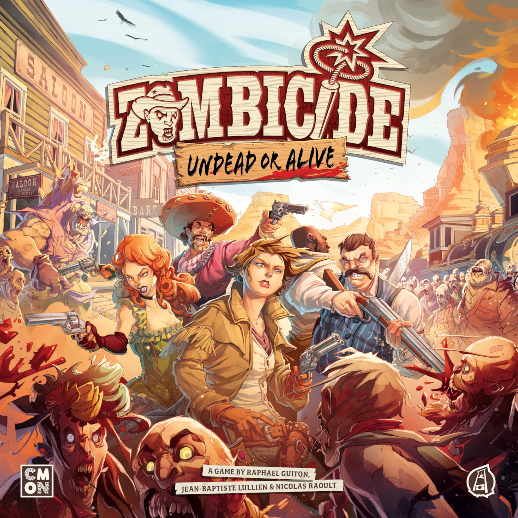 Zombicide: Undead or Alive Cooperative Board Game for Ages 14 and up, from Asmodee Asmodee