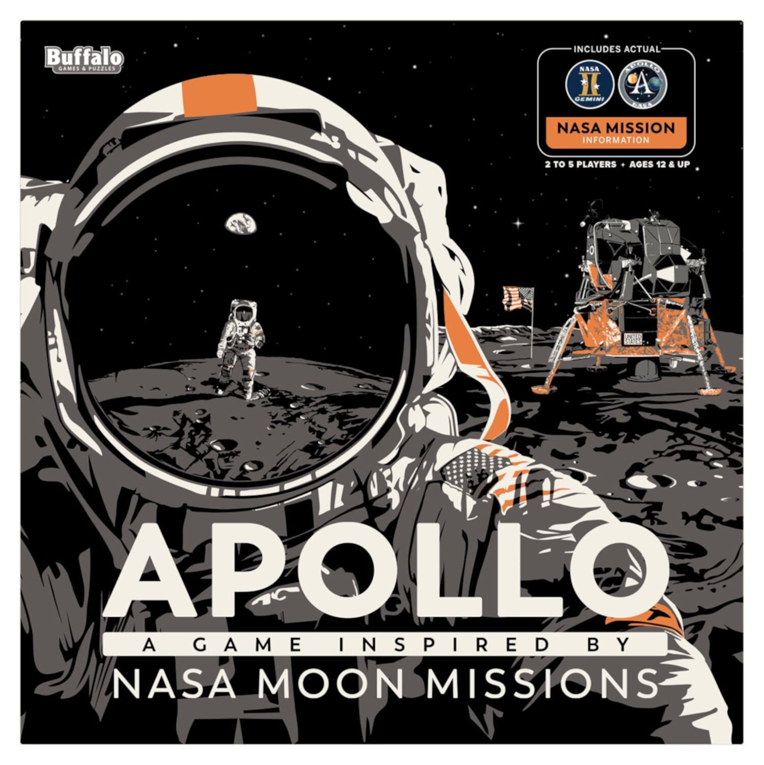 A Game inspired by Nasa Moon Missions Board Game, by Buffalo Games Buffalo Games