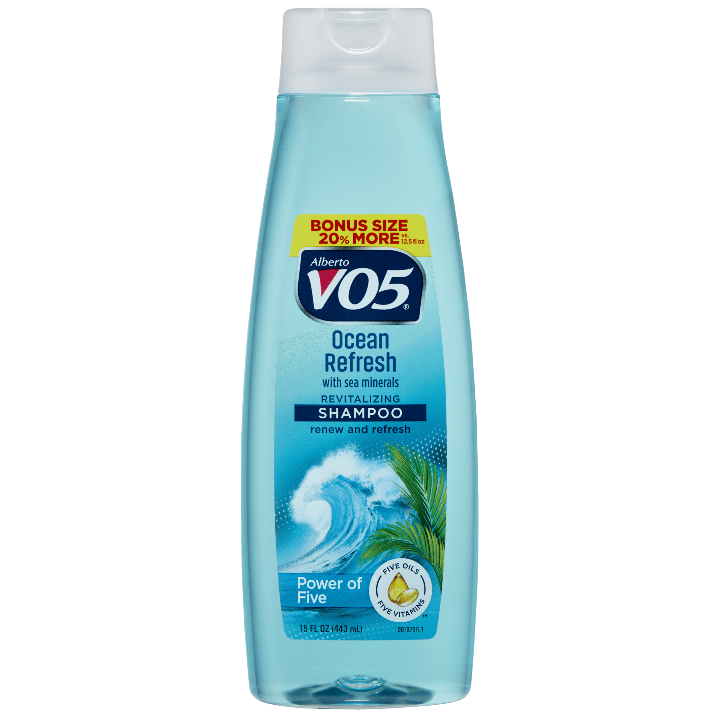 Alberto VO5 Ocean Refresh Moisturizing Hair Shampoo, for Soft and Shiny Hair, 15 fl oz Alberto VO5