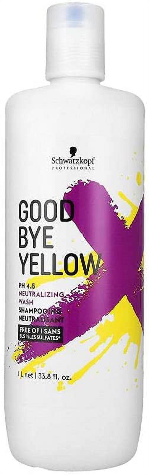 Schwarzkopf Goodbye Yellow Neutralizing Bonding Wash Shampoo - 33.8 oz Schwarzkopf