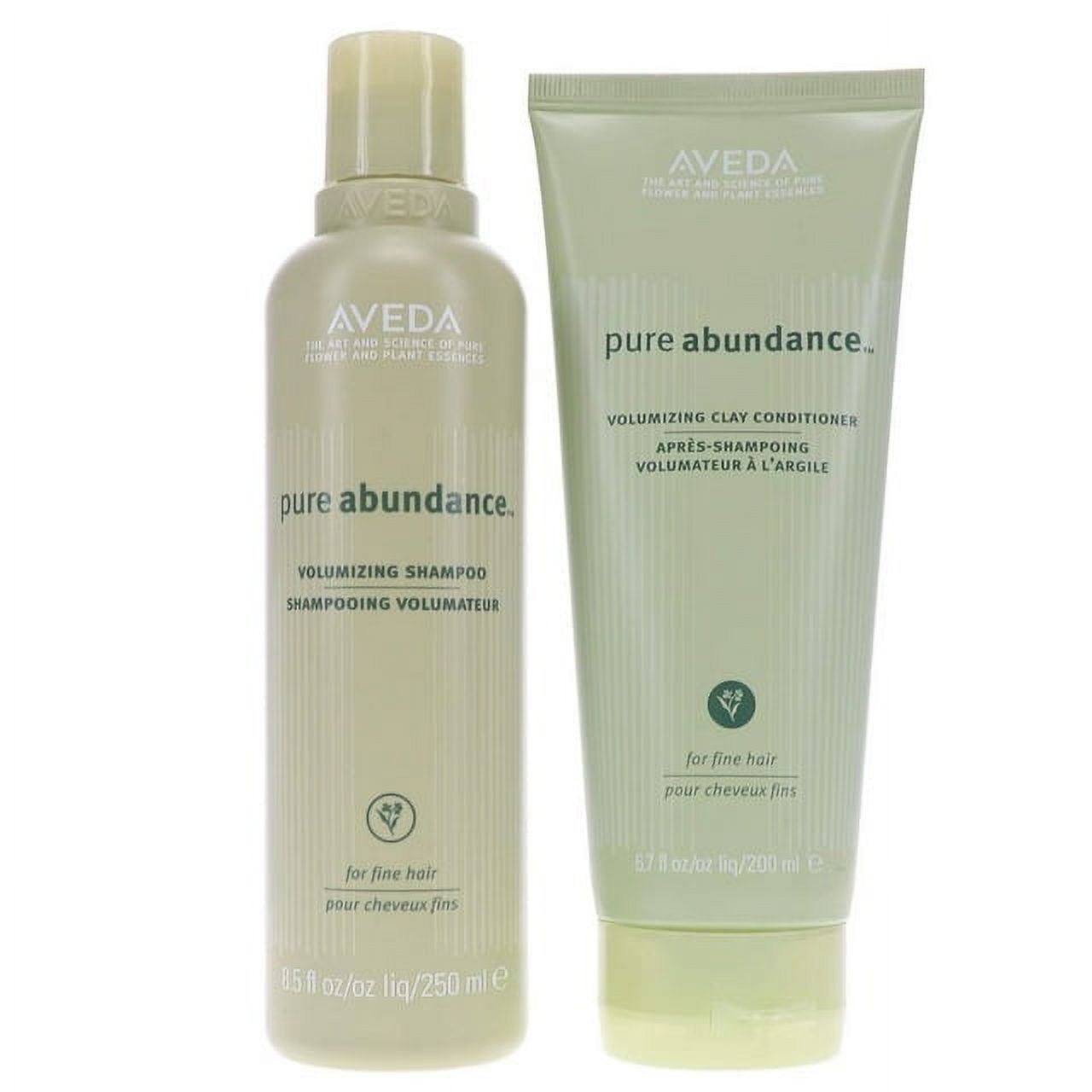 Aveda Pure Abundance Volumizing Shampoo 8.5 oz and Clay Conditioner 6.7 oz Aveda