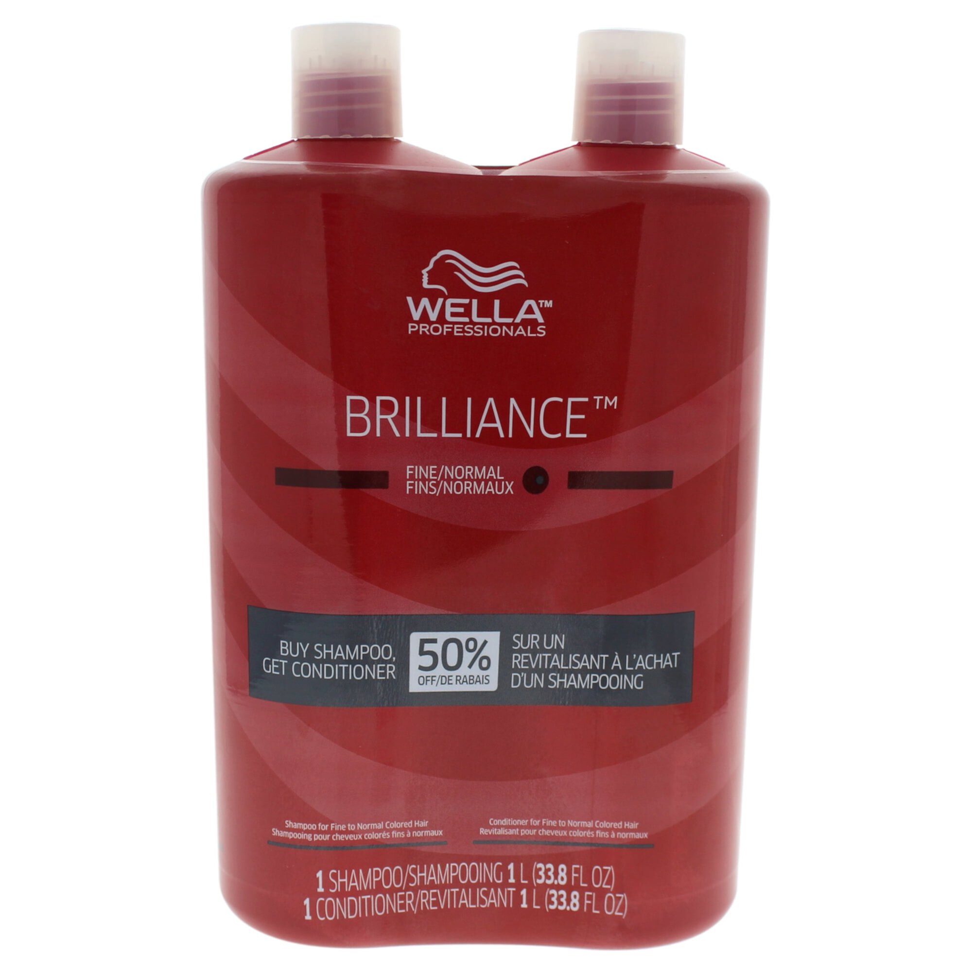 Wella Brilliance Shampoo and Conditioner For Fine To Normal Colored Hair Duo Wella