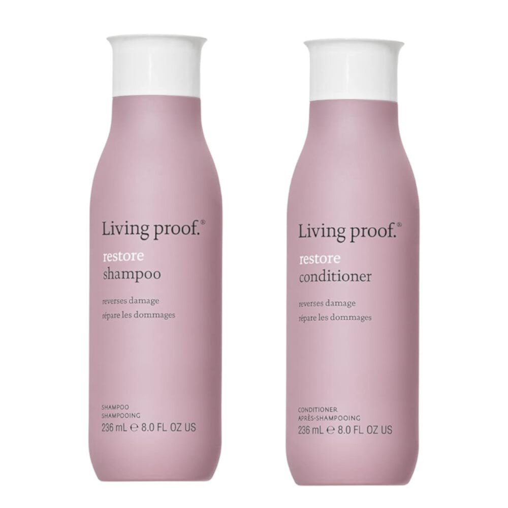 Living Proof Restore Conditioner & Shampoo, 8 Oz Each LIVING PROOF