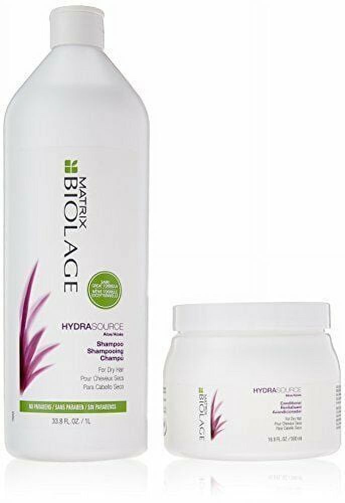 Matrix Biolage Hydrasource Shampoo 33.8oz and Conditioning Balm 16.9oz Duo BIOLAGE