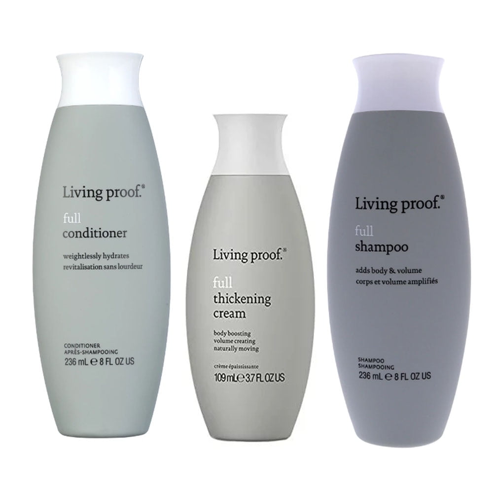 Living Proof Full Shampoo, Conditioner 8 Oz & Full Thickening Cream, 3.7 Oz LIVING PROOF