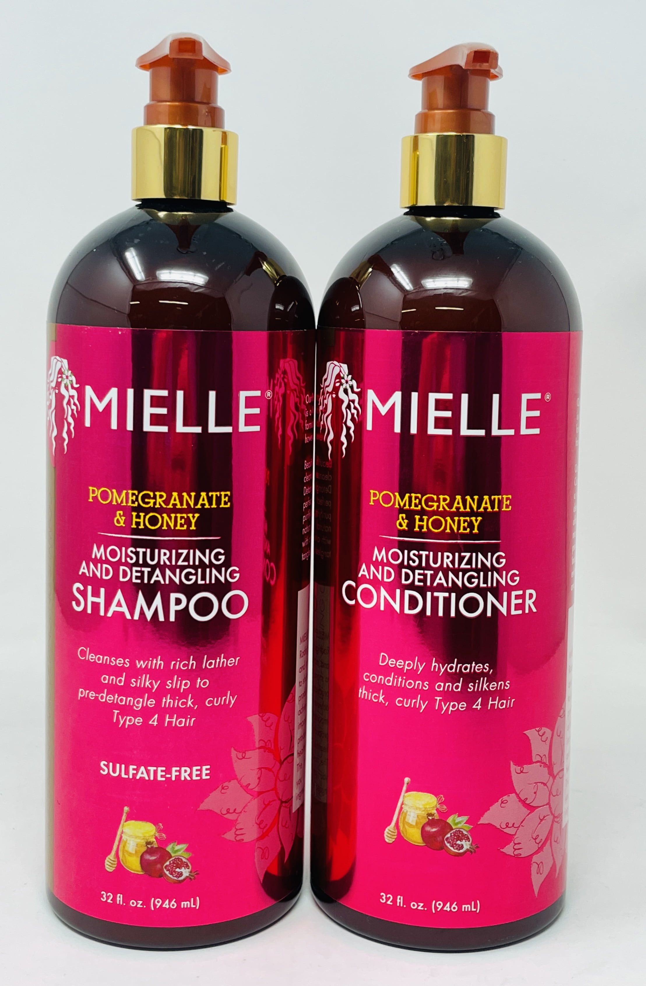 Mielle Organics Pomegranate  Honey Moisturizing and Detangling Shampoo - Choose Size Mielle Organics