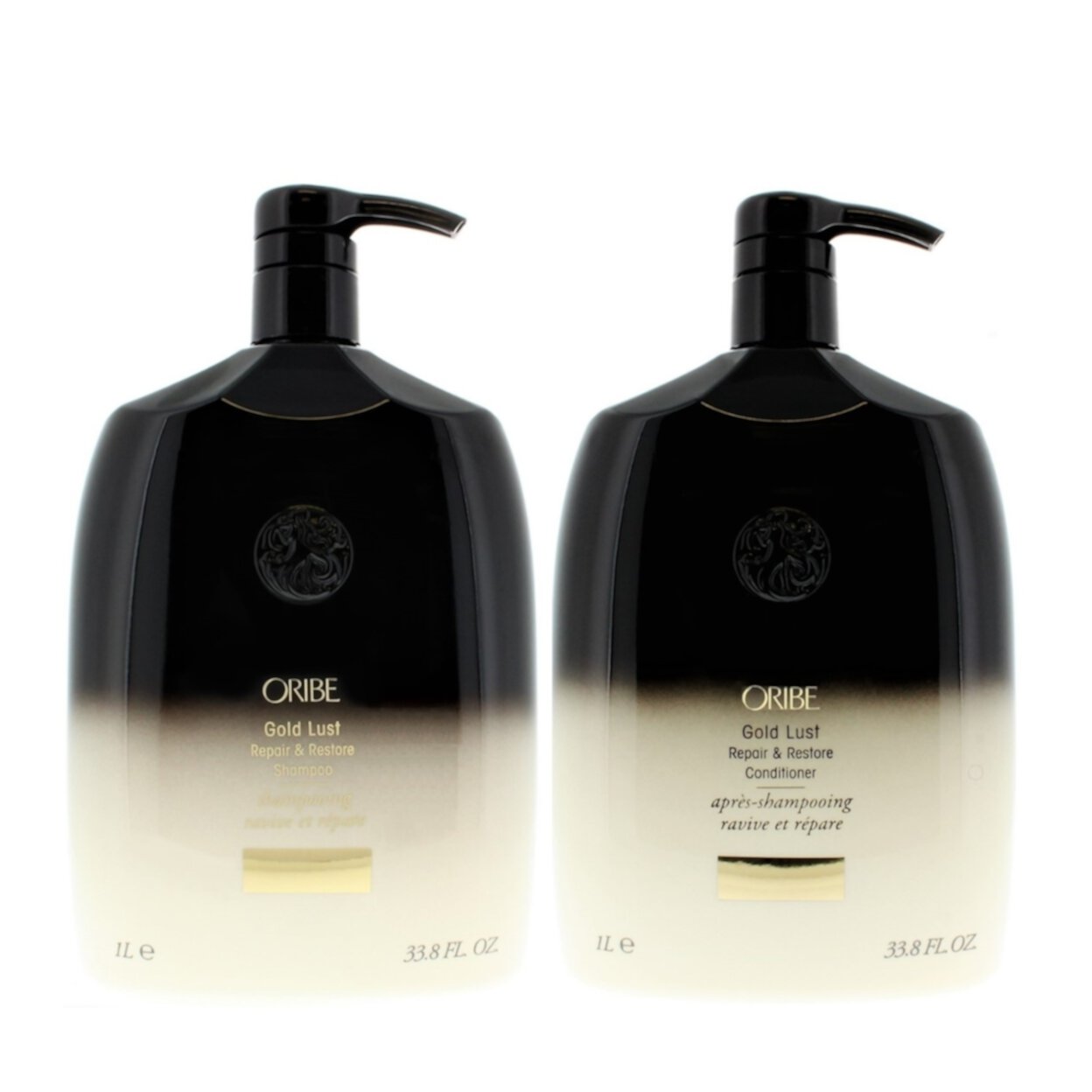 Oribe Gold Lust Repair & Restore Shampoo and Conditioner 33.8oz/1 Liter Duo ORIBE