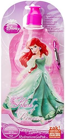  collapsible water bottle Disney Princess 443 мл, алюминий, BPA Free, герметичная, многоразовая ZAK Designs