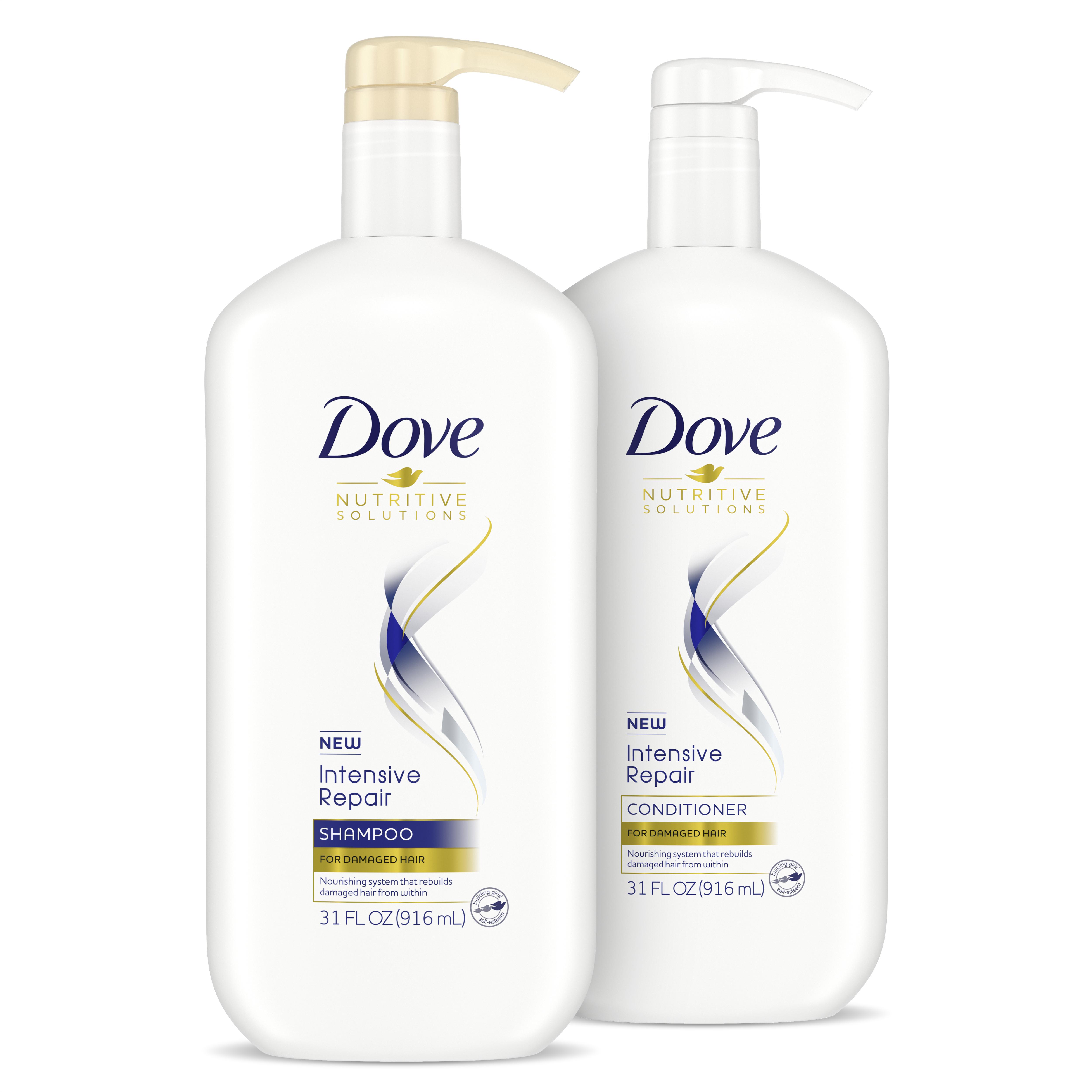 Dove Nutritive Solutions Shampoo and Conditioner with Pump Intensive Repair 31 oz 2 Count Dove