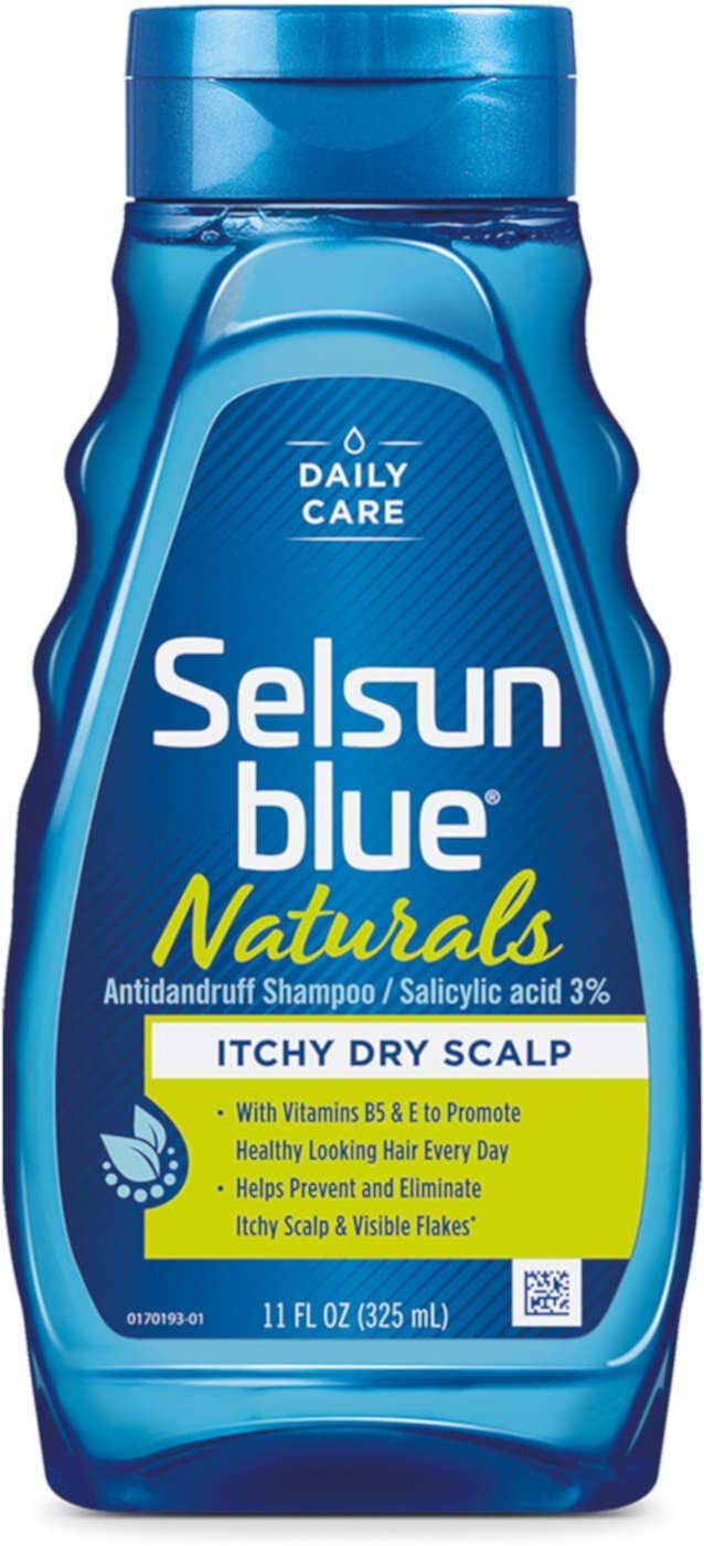 Selsun Blue Itchy Dry Scalp Extra Hydrating Formula Naturals Dandruff Shampoo 11 Oz Selsun Blue