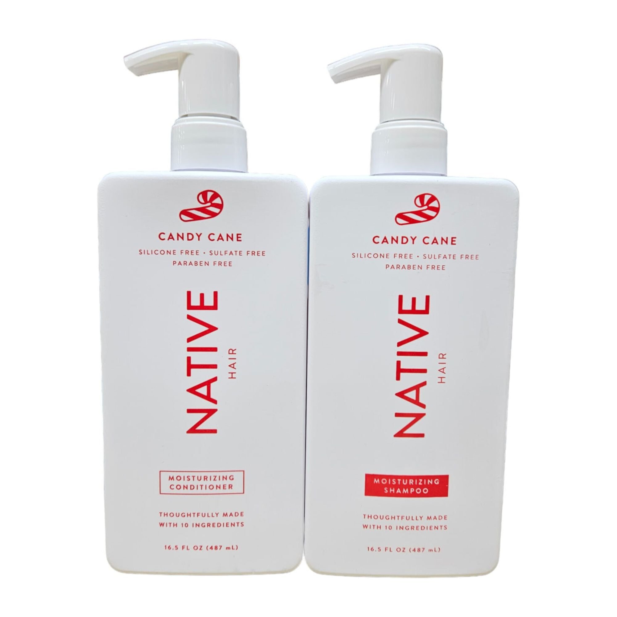 Native Candy Cane Shampoo and Conditioner Set 16.5 oz - Free 2-Day Shipping Native