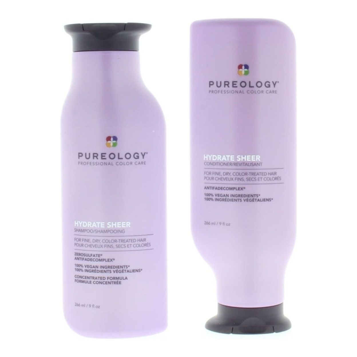 Pureology Hydrate Sheer Shampoo and Conditioner 9oz/266ml Combo Pureology