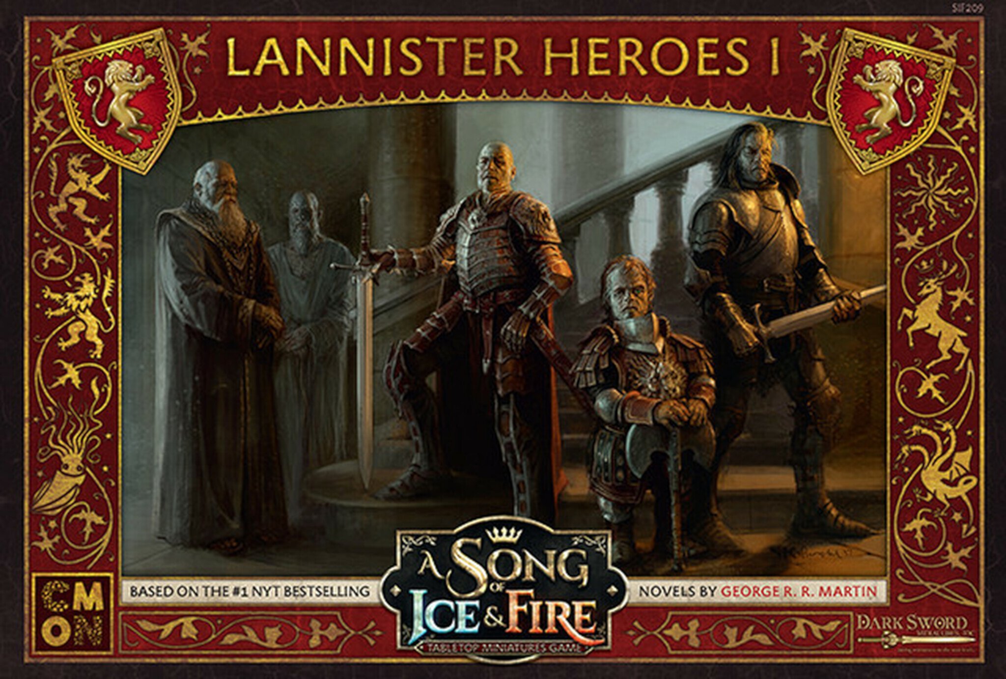 A Song of Ice & Fire: Tabletop Miniatures Game Lannister Heroes 1 Box, by CMON CMON