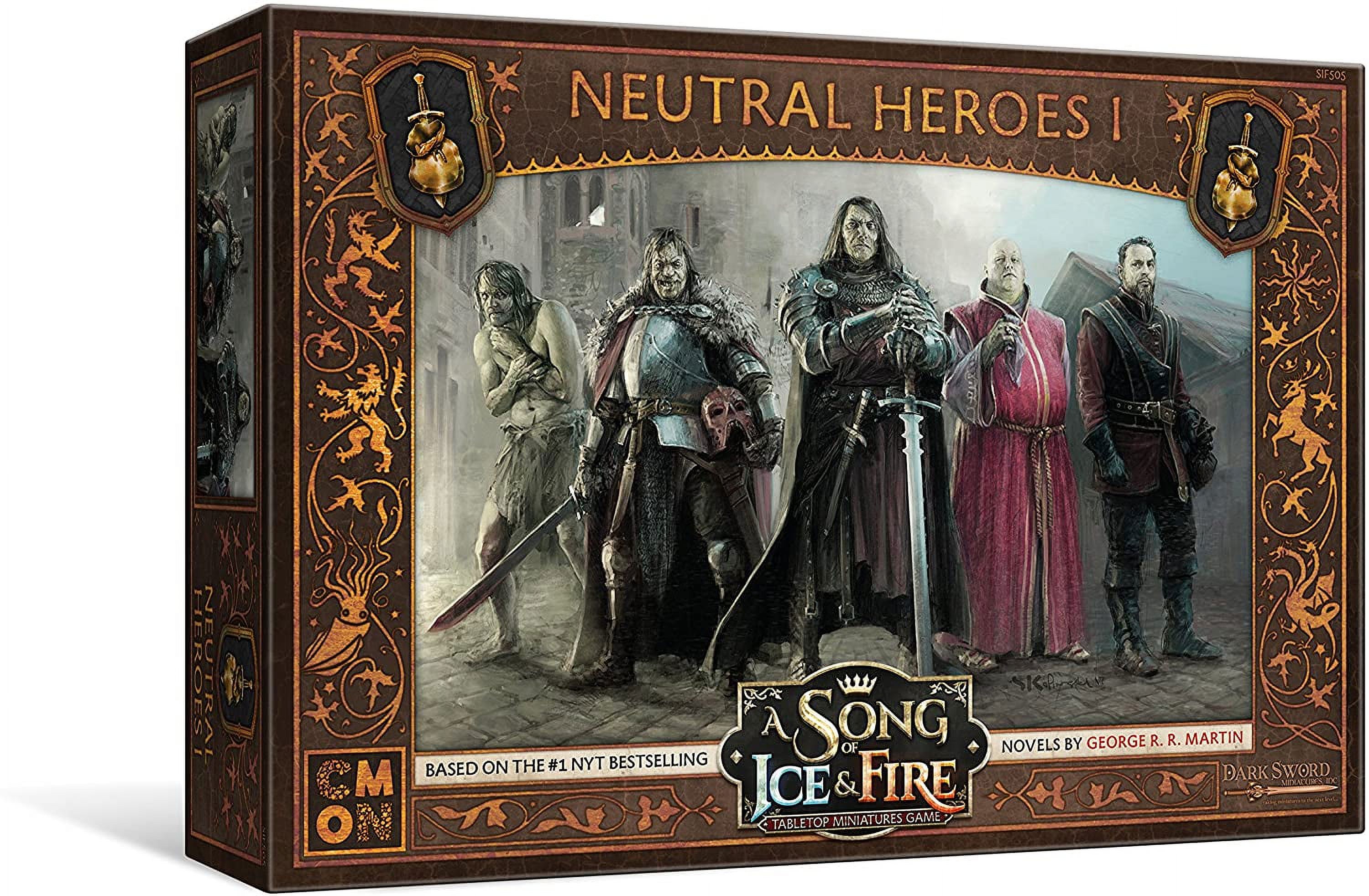 A Song of Ice & Fire: Tabletop Miniatures Game Neutral Heroes 1 Box, by CMON CMON