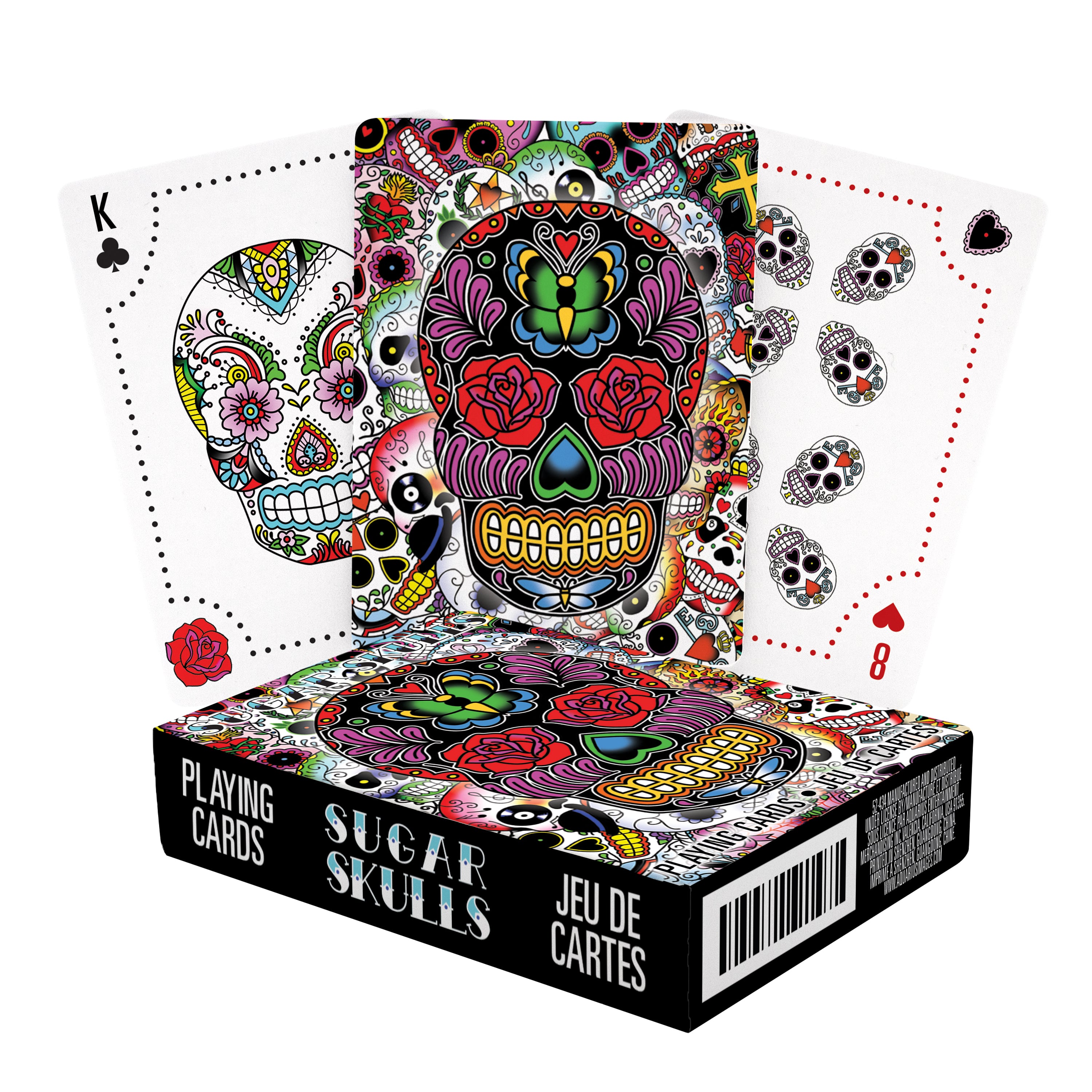 Sugar Skulls Playing Cards Aquarius