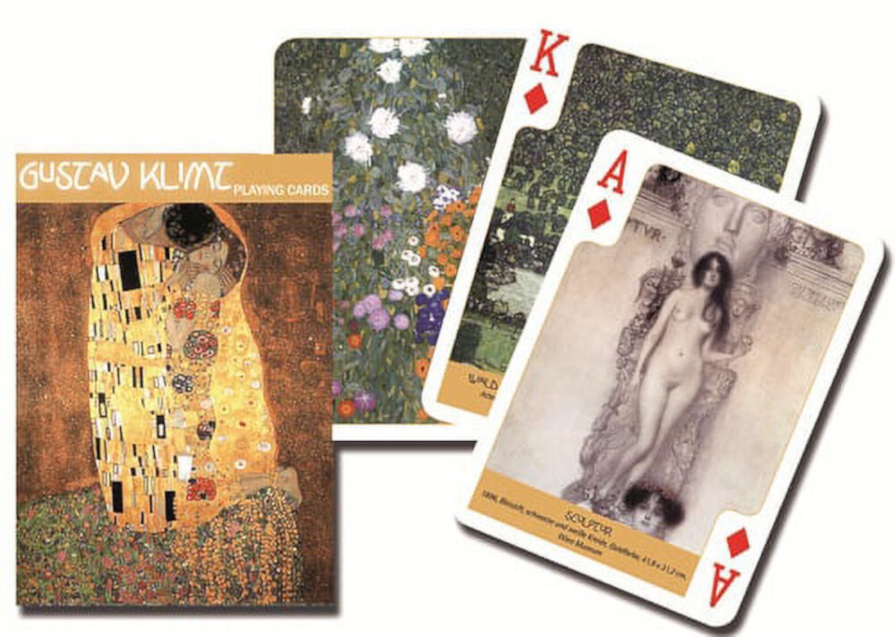 Piatnik Gustav Klimt Artist Single Deck Austrian Playing Cards 1615 Paintings Piatnik