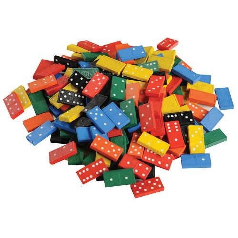 Kaplan Early Learning Wooden Dominoes Jar  - 168 Pcs Kaplan Early Learning Company