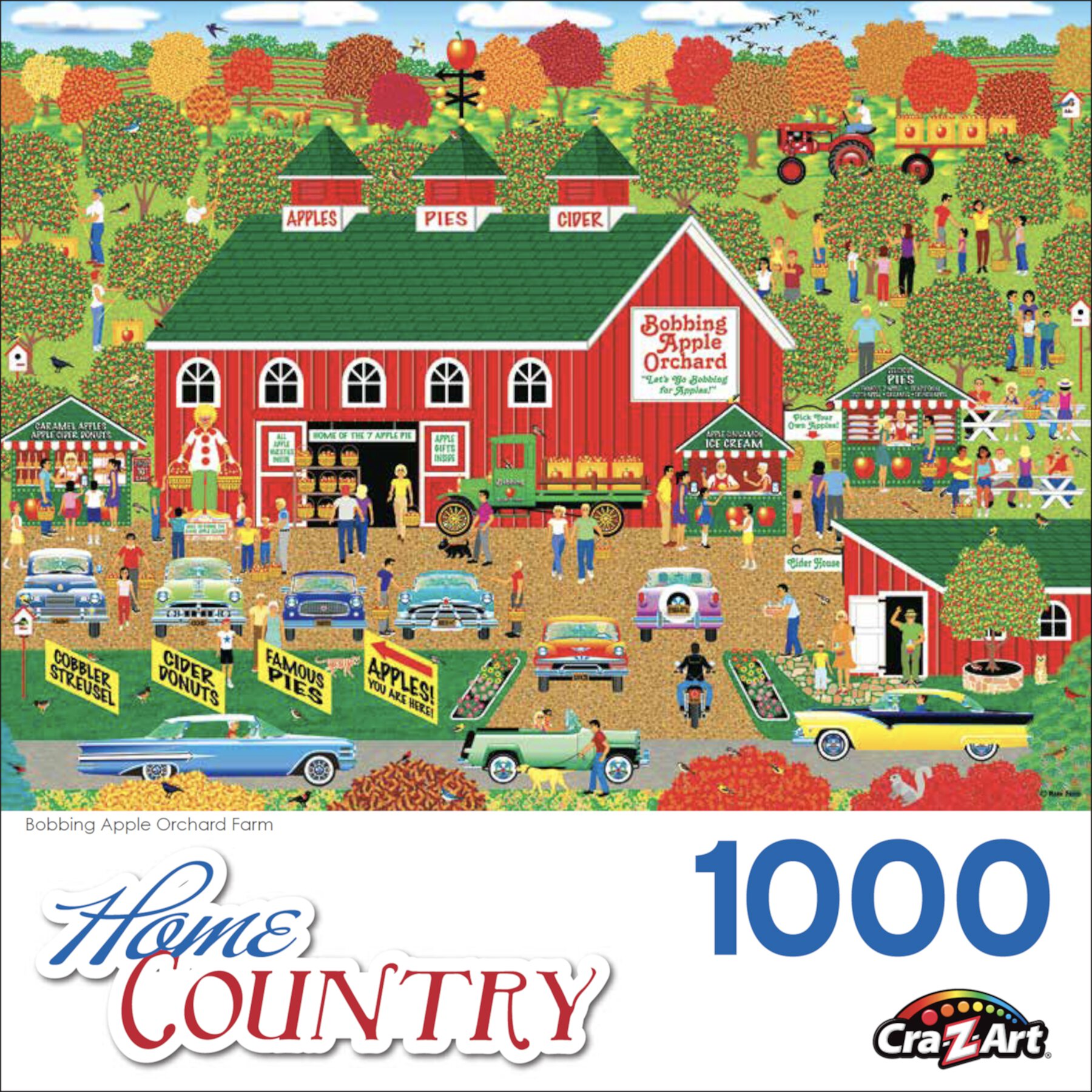 Cra-Z-Art Home Country 1000-Piece Bobbing Apple Orchard Farm Jigsaw Puzzle Cra-Z-Art