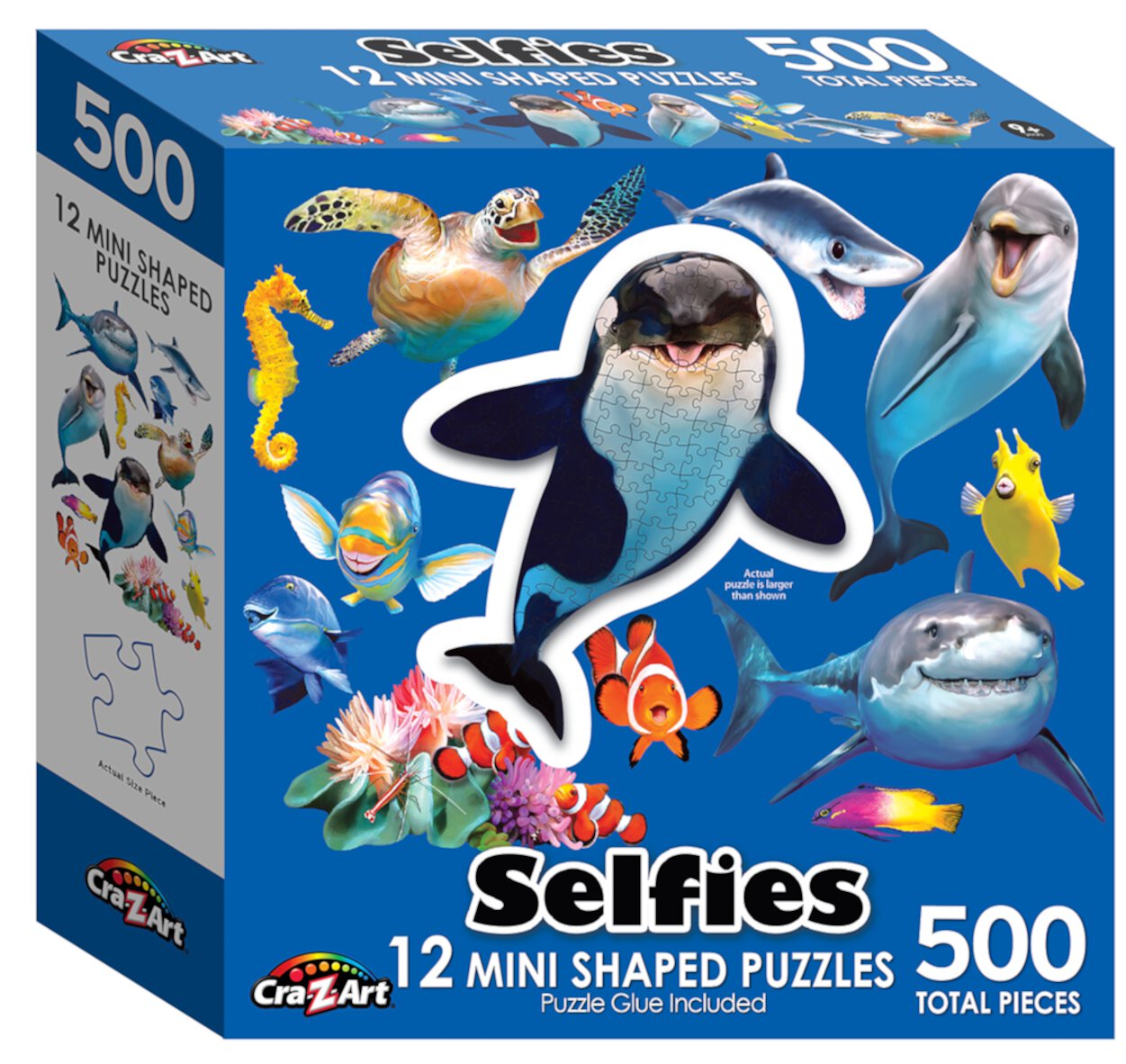 Cra-Z-Art 500-Piece Ocean Selfies Multi-Shaped Jigsaw Puzzle Cra-Z-Art