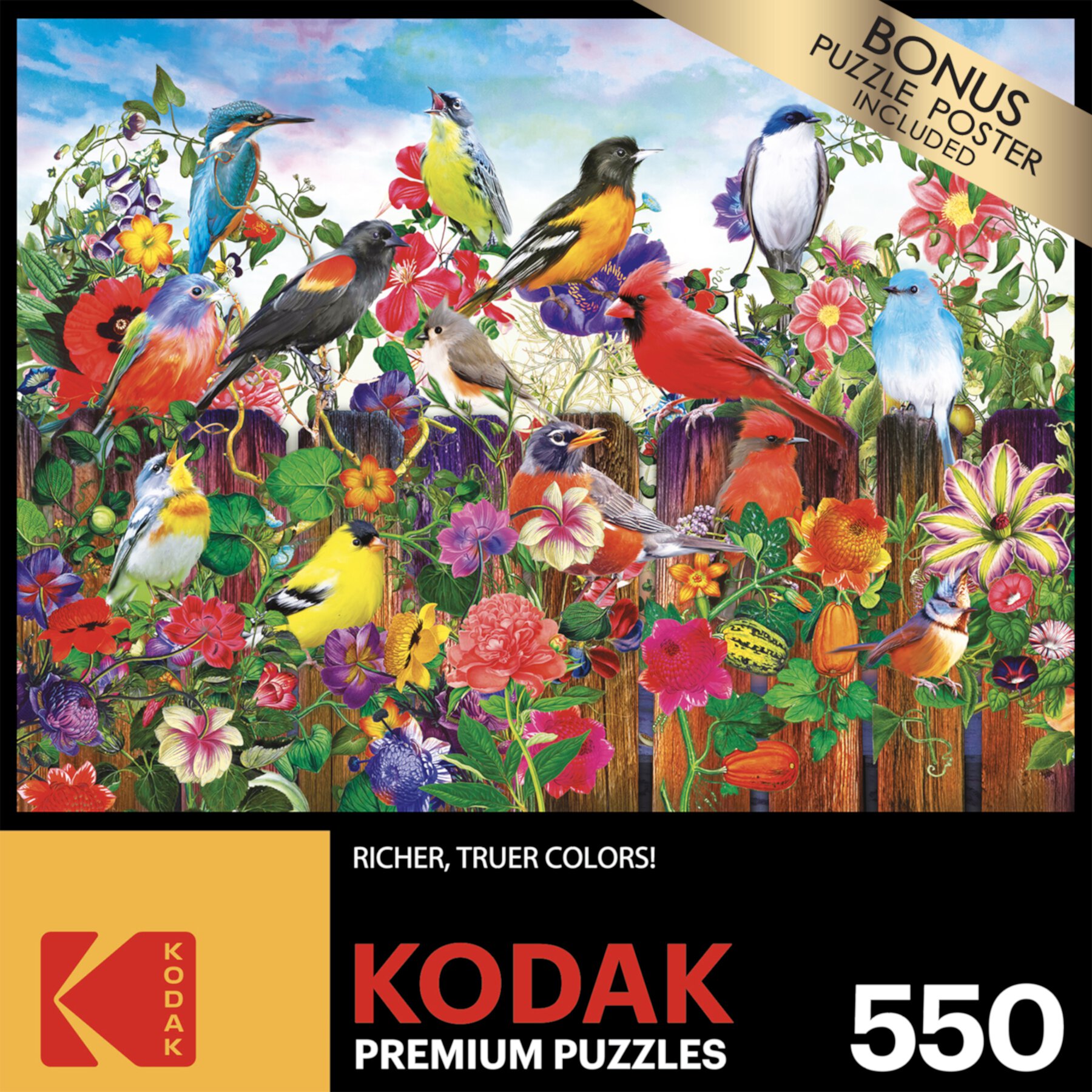 Cra-Z-Art Kodak 550-Piece Birds and Blooms Adult Jigsaw Puzzle Cra-Z-Art