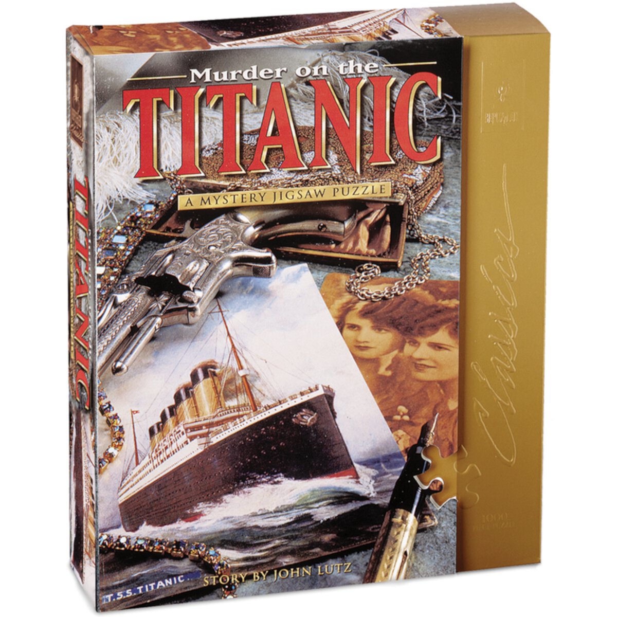 Murder Mystery Party | Classic Mystery Jigsaw Puzzle, Murder on the Titanic, 1,000 Piece Jigsaw Puzzle University Games