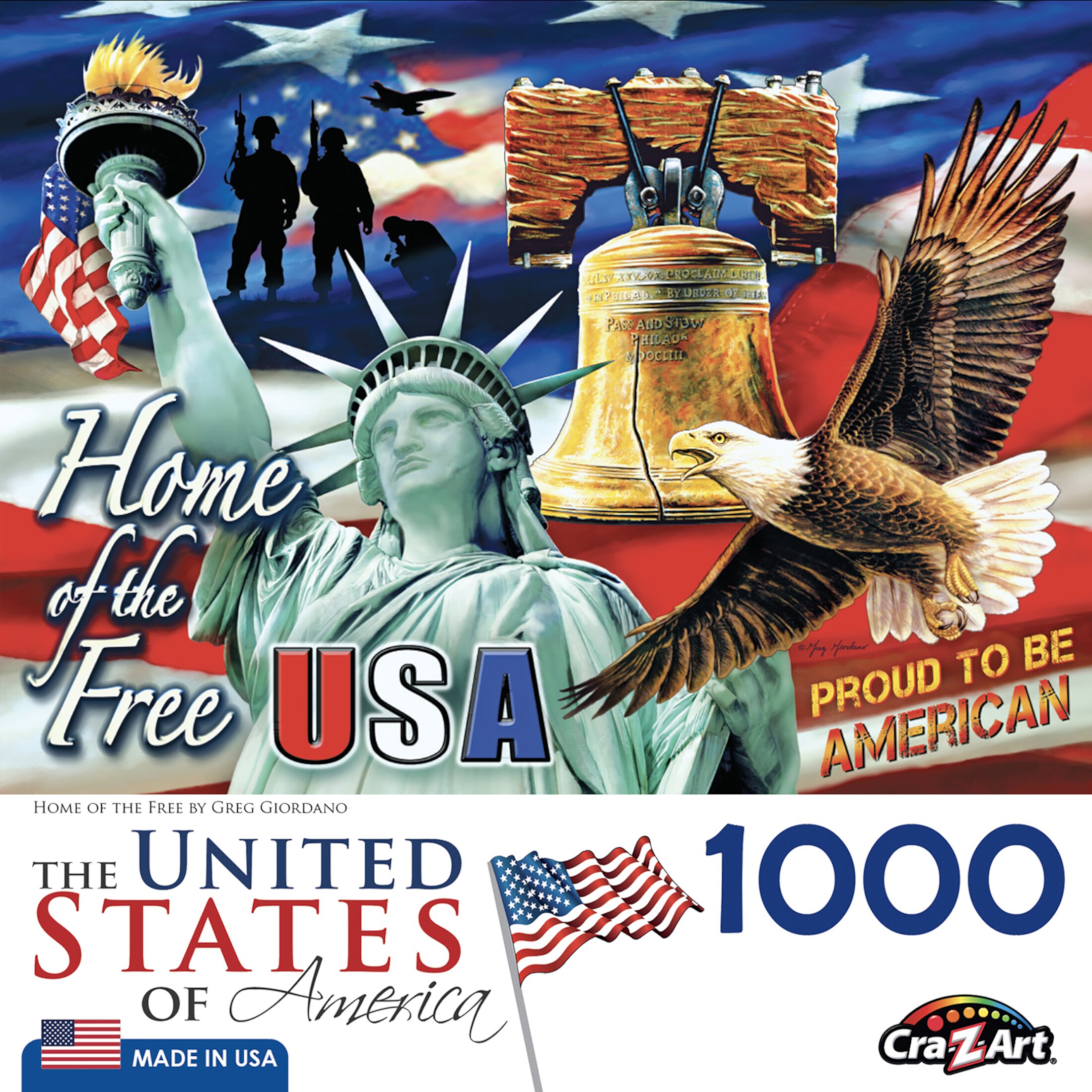 Cra-Z-Art 1000-Piece Home of the Free Adult Jigsaw Puzzle Cra-Z-Art