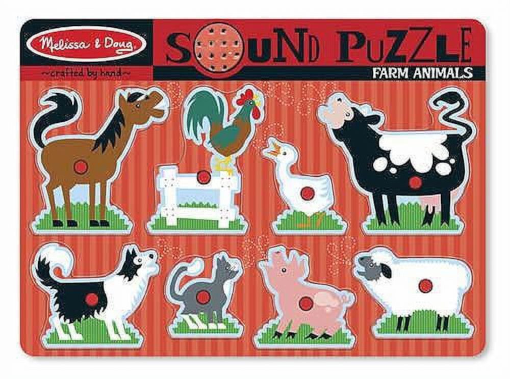 Sound Puzzle: Farm Animals (8 Pieces) Melissa & Doug