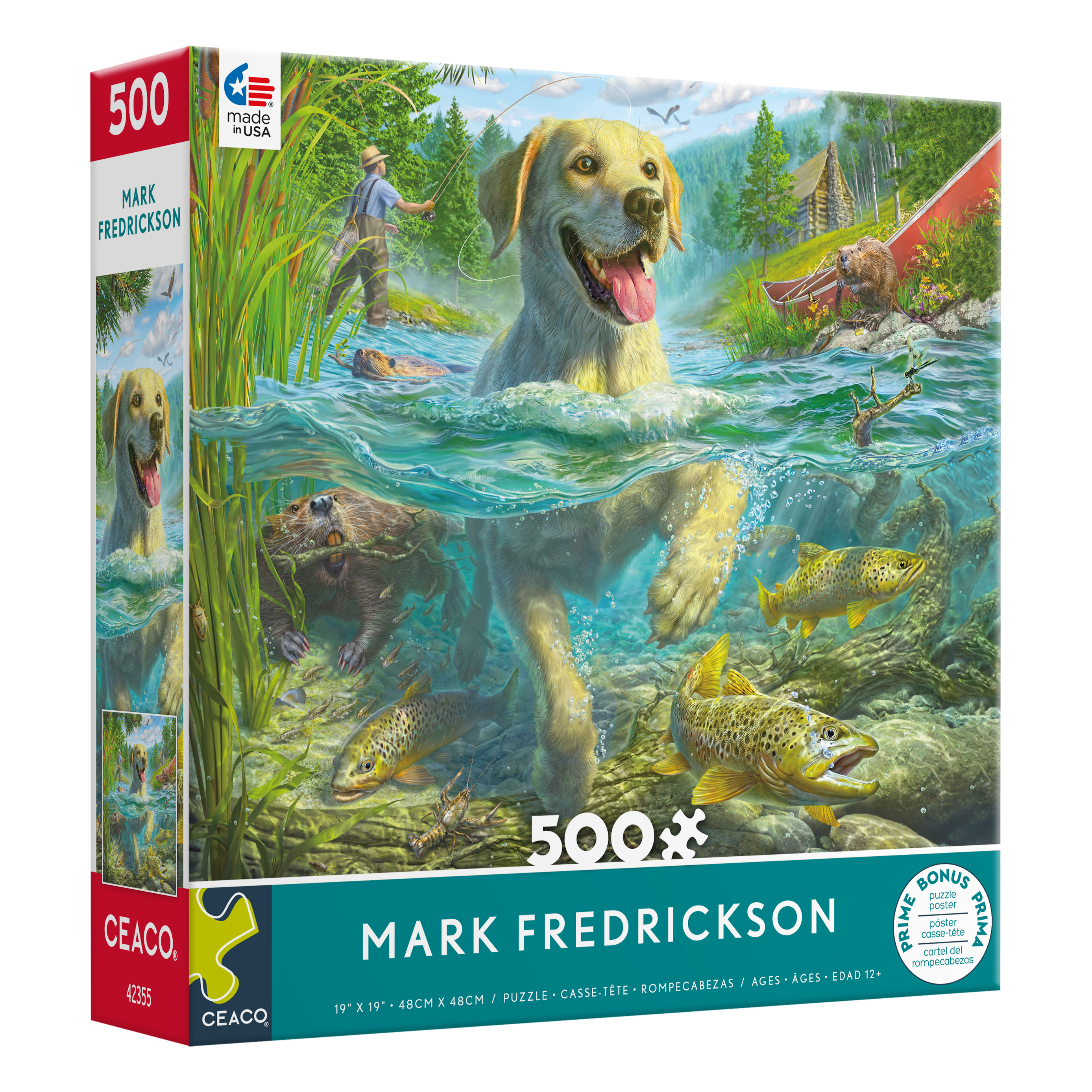 Ceaco Lets Fish 500 Piece Interlocking Jigsaw Puzzle Ceaco