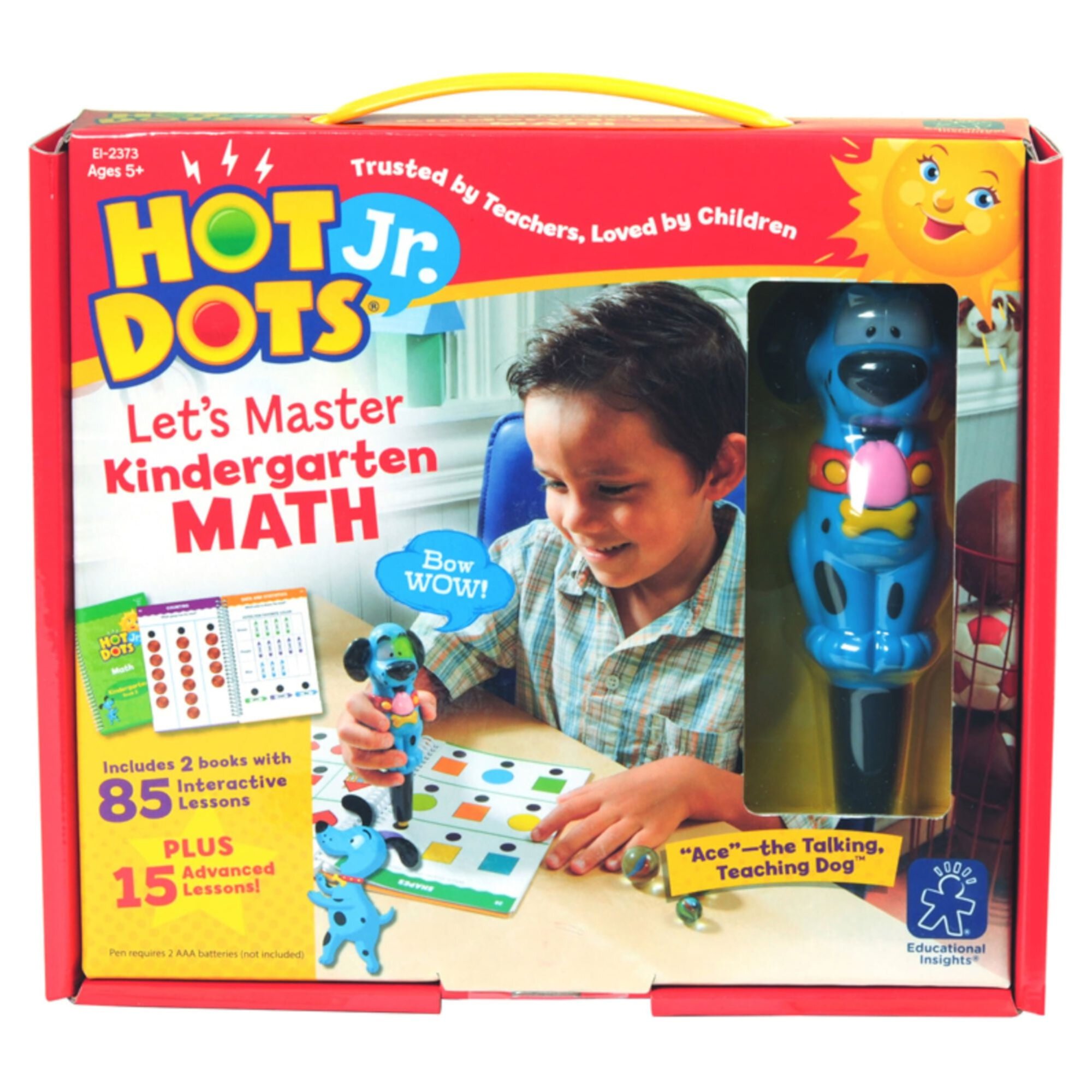 Educational Insights Hot Dots Jr. Kindergarten Math Set with Interactive Pen, Kindergarten Math Workbook, Ages 5-6 Educational Insights