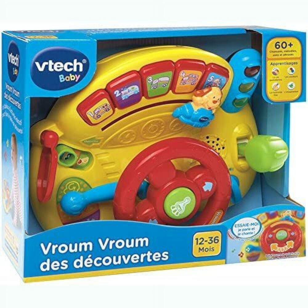 Vtech Vroum Vroum Des Dcouvertes [Turn and Learn Driver- French version] VTech