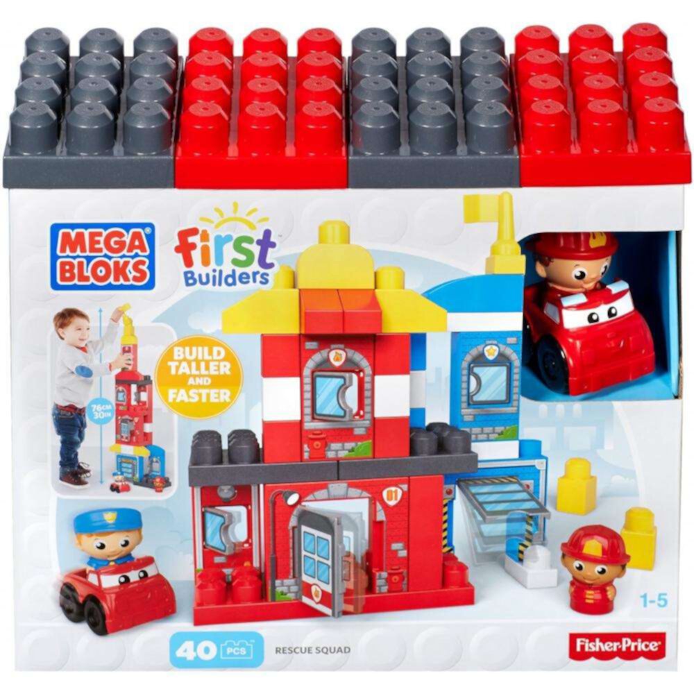 Mega Bloks First Builders Rescue Squad Mega Bloks