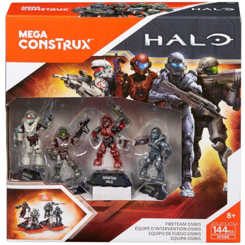 Конструктор Mega Bloks Halo: Набор для строительства Fireteam Osiris, 4 фигурки, от 8 лет Mega Construx