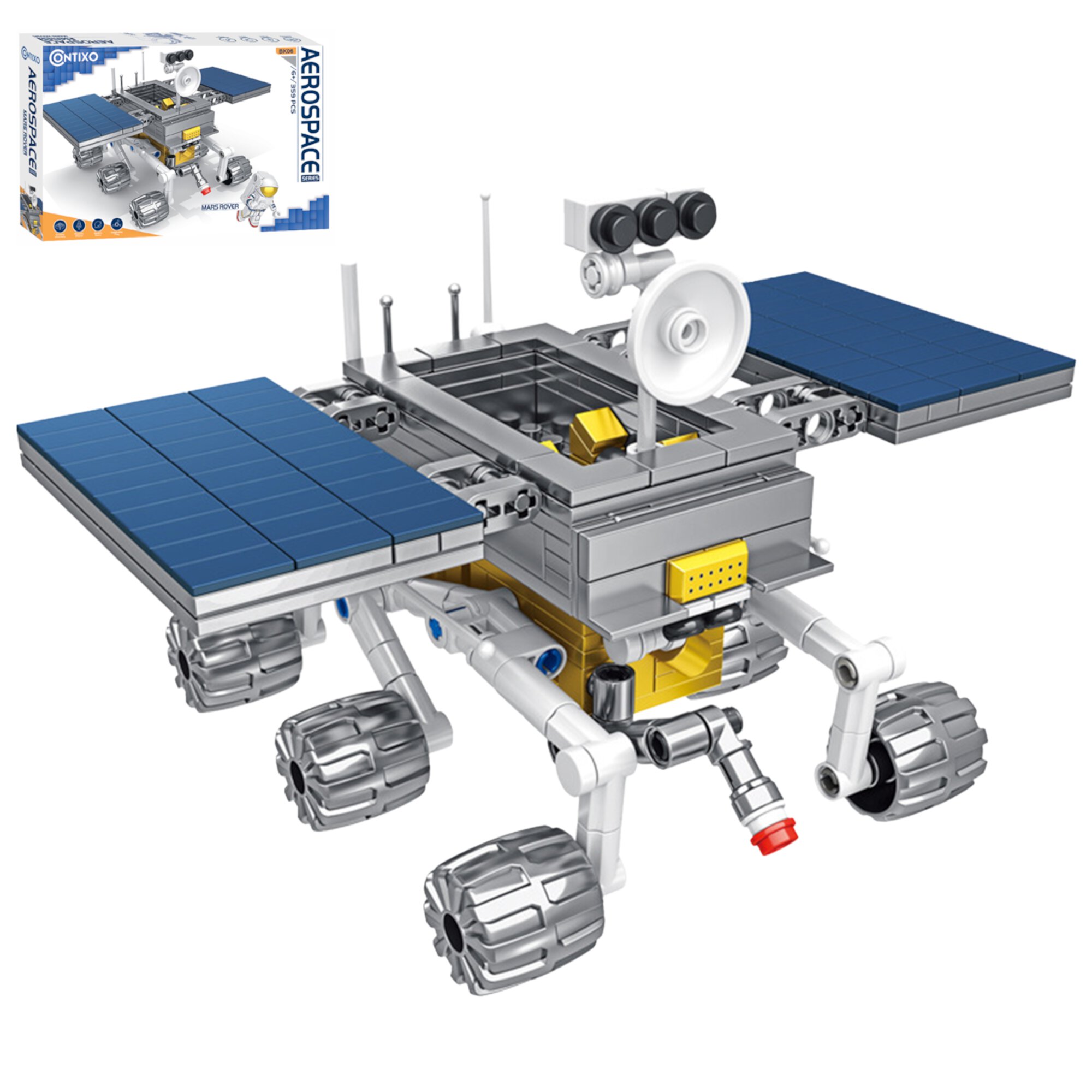 Конструктор «Марсоход» для детей, STEM-набор для космических исследований, 359 деталей, от 6 лет Contixo