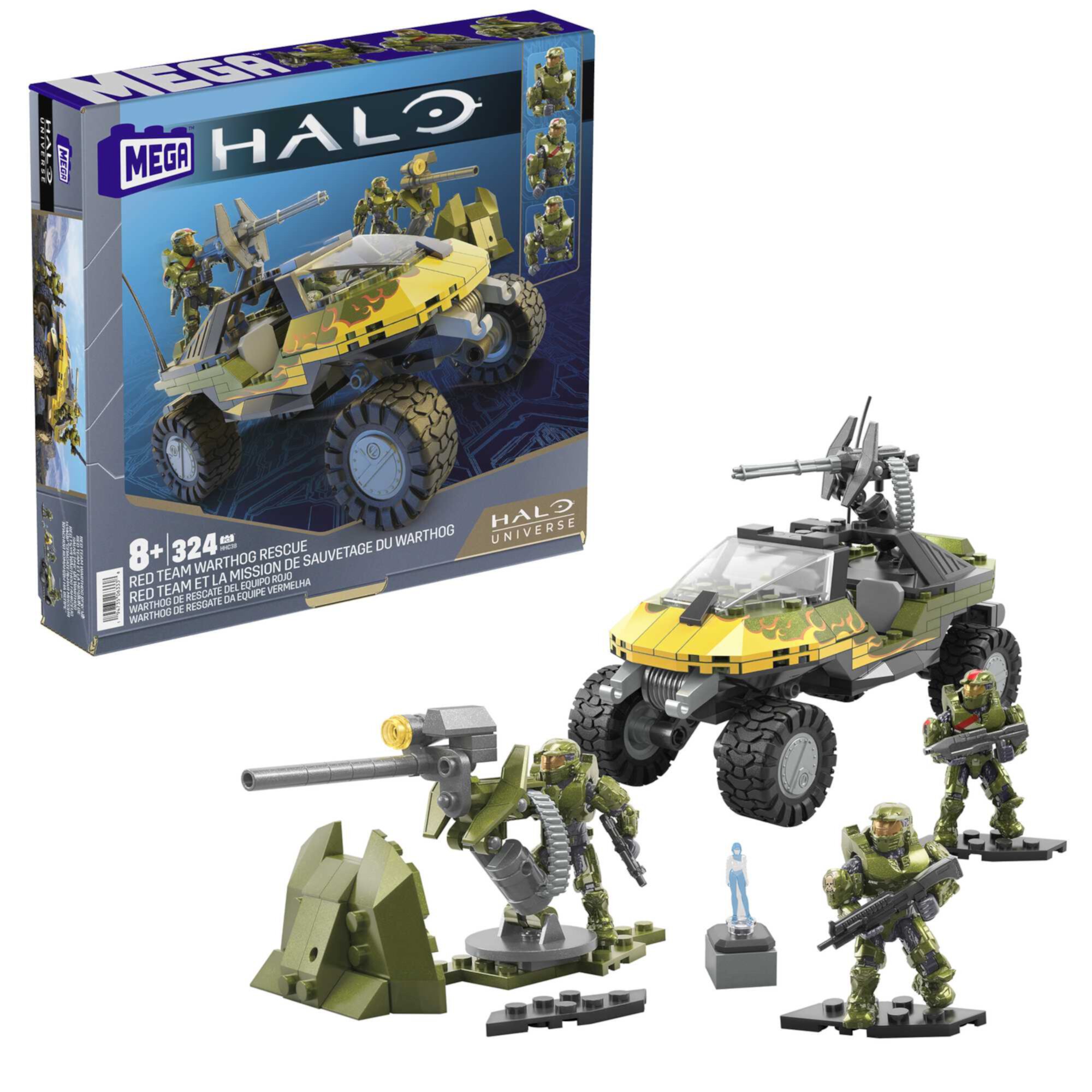 Конструктор MEGA Halo «Вартиг Красной Команды» с 3 фигурками, 324 детали, для детей от 8 лет Mega